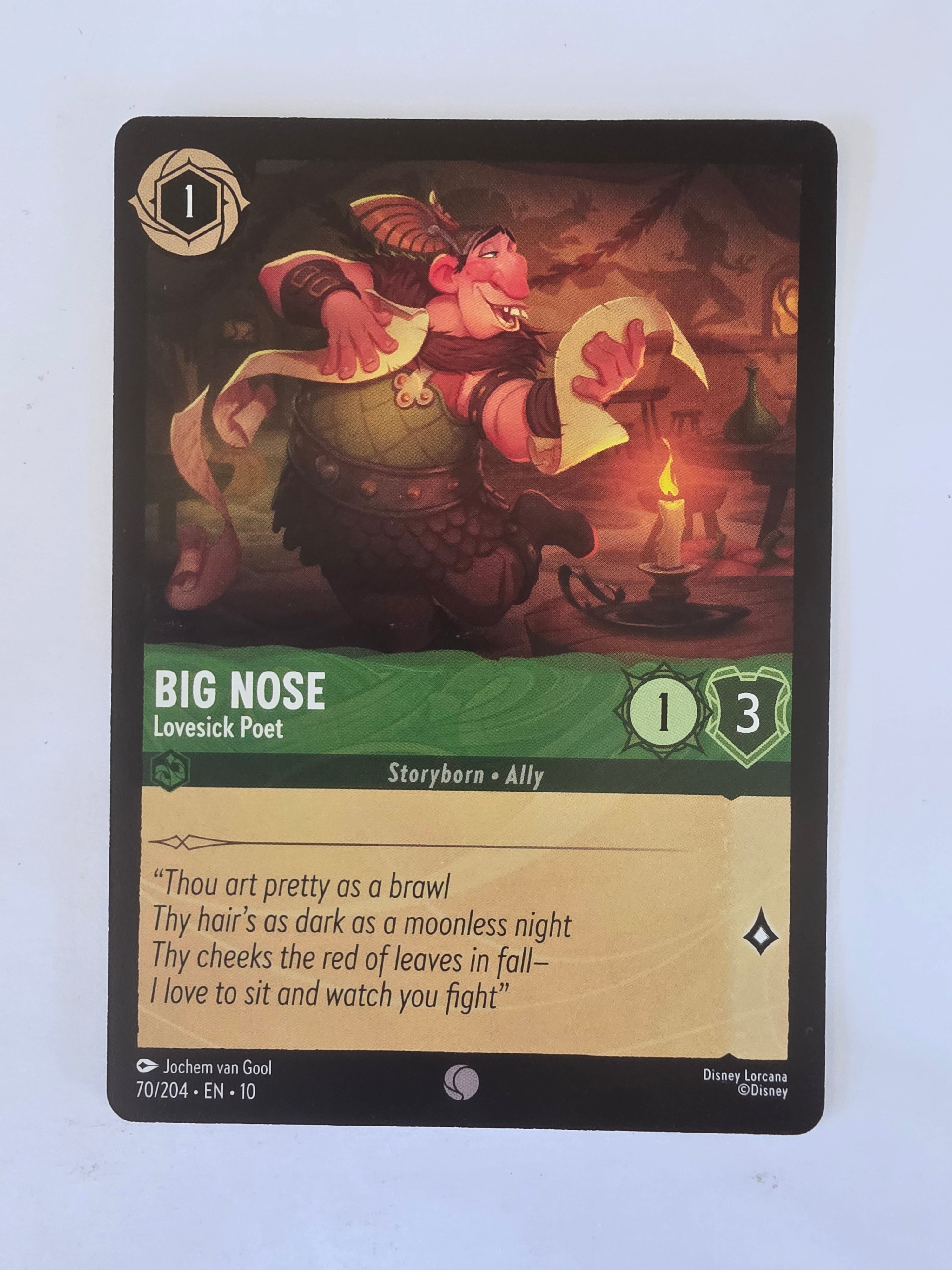 Lorcana Whispers in the Well #70/204 Big Nose - Lovesick Poet | Common