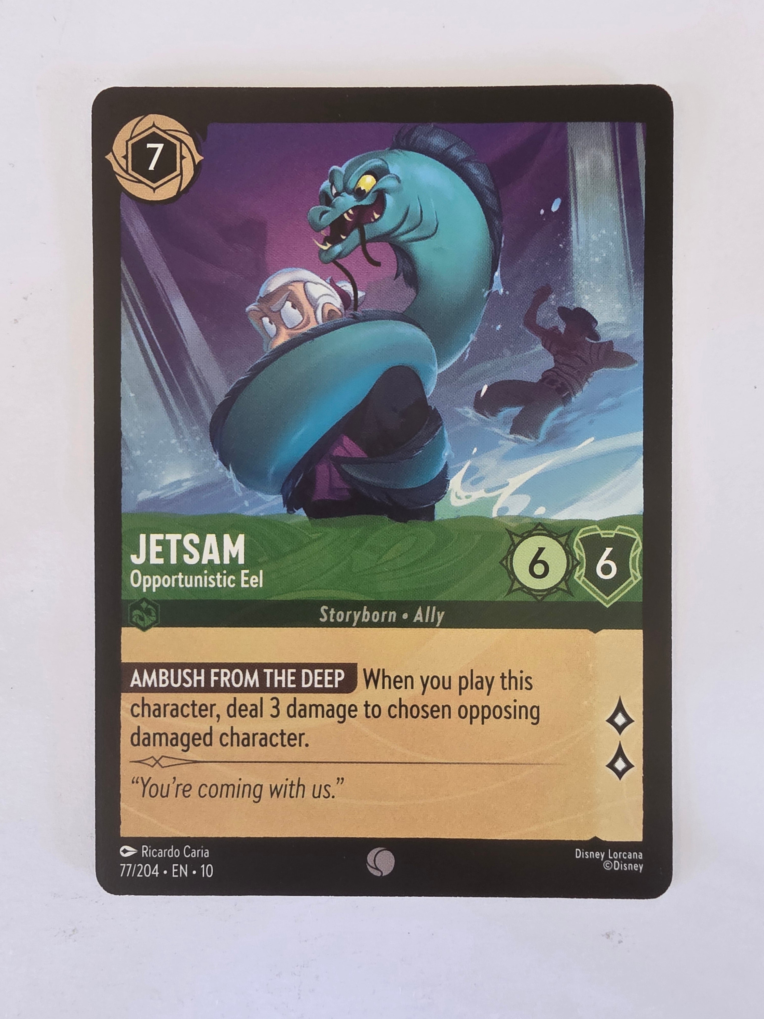 Lorcana Whispers in the Well #77/204 Jetsam - Opportunistic Eel | Common