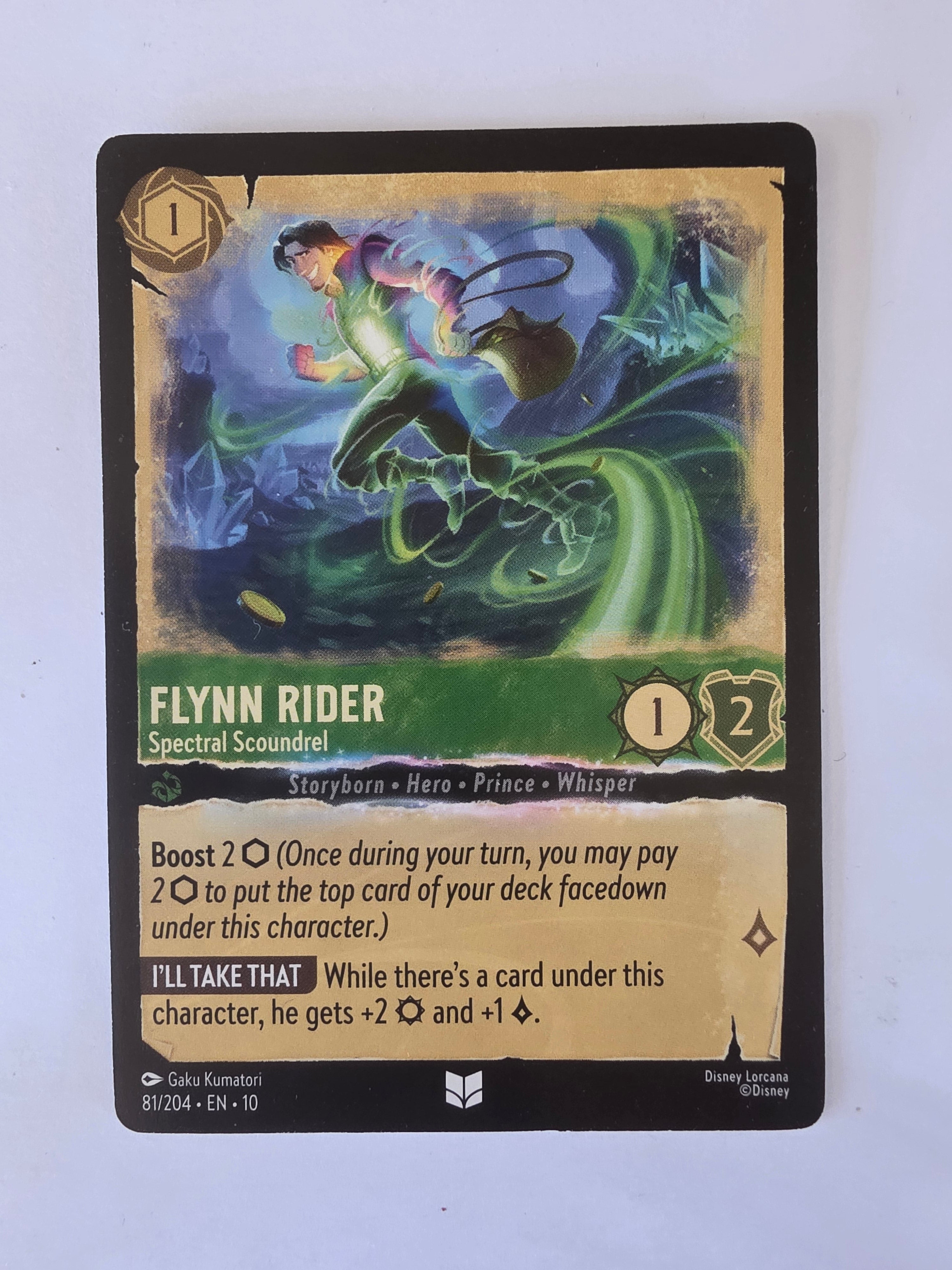 Lorcana Whispers in the Well #81/204 Flynn Rider - Spectral Scoundrel |Uncommon