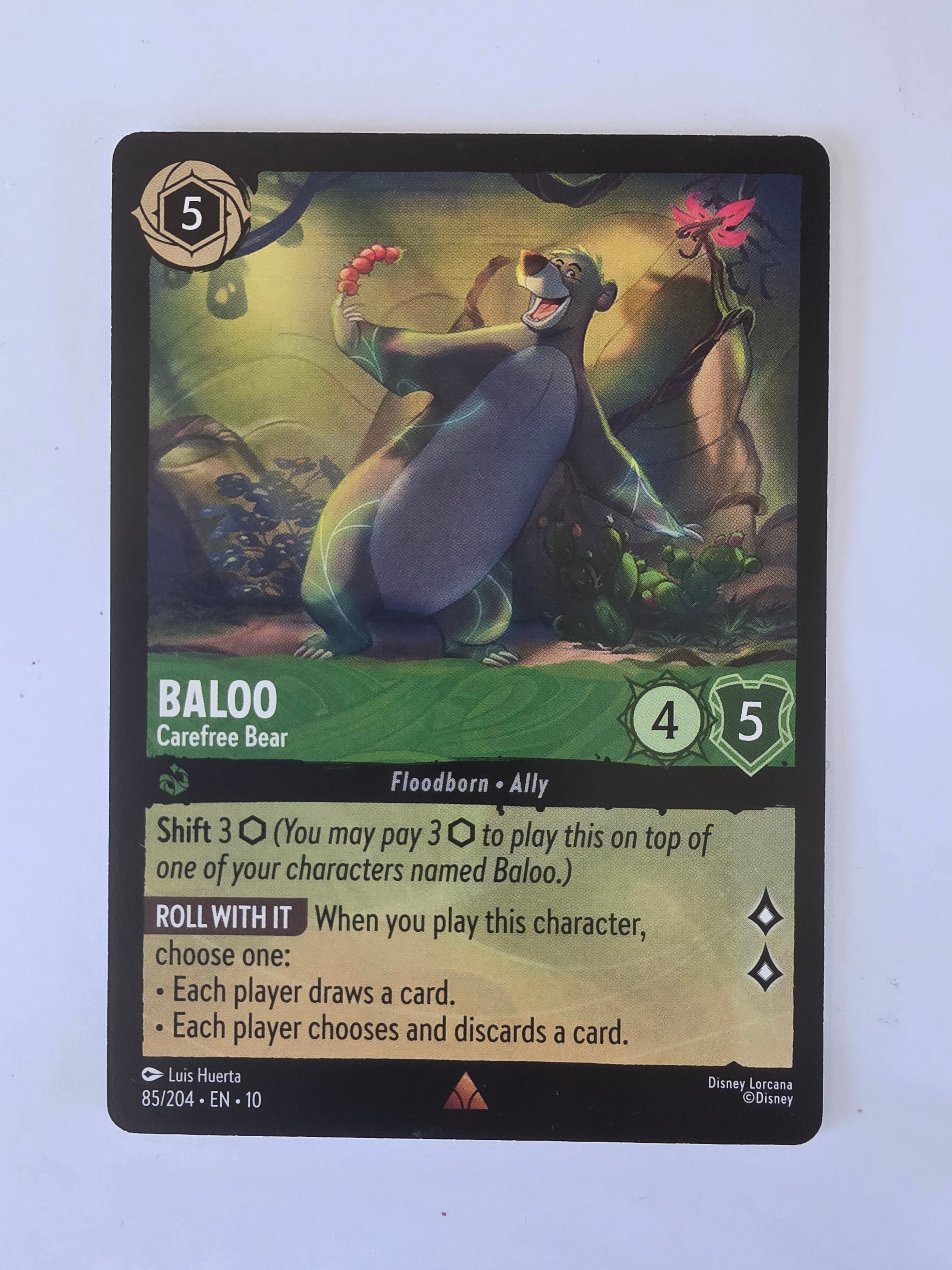 Lorcana Whispers in the Well #85/204 Baloo - Carefree Bear | Rare