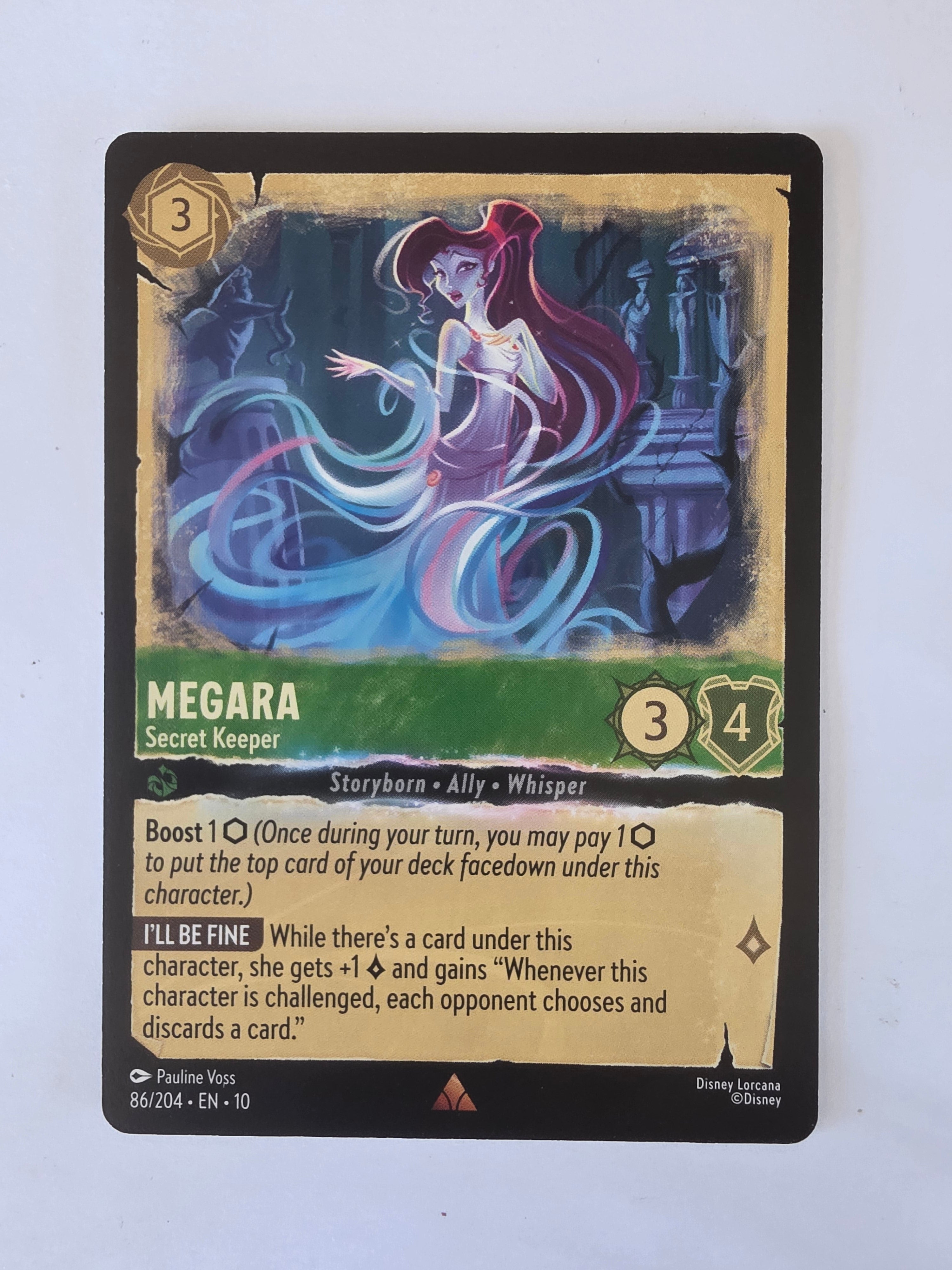 Lorcana Whispers in the Well #86/204 Megara - Secret Keeper | Rare