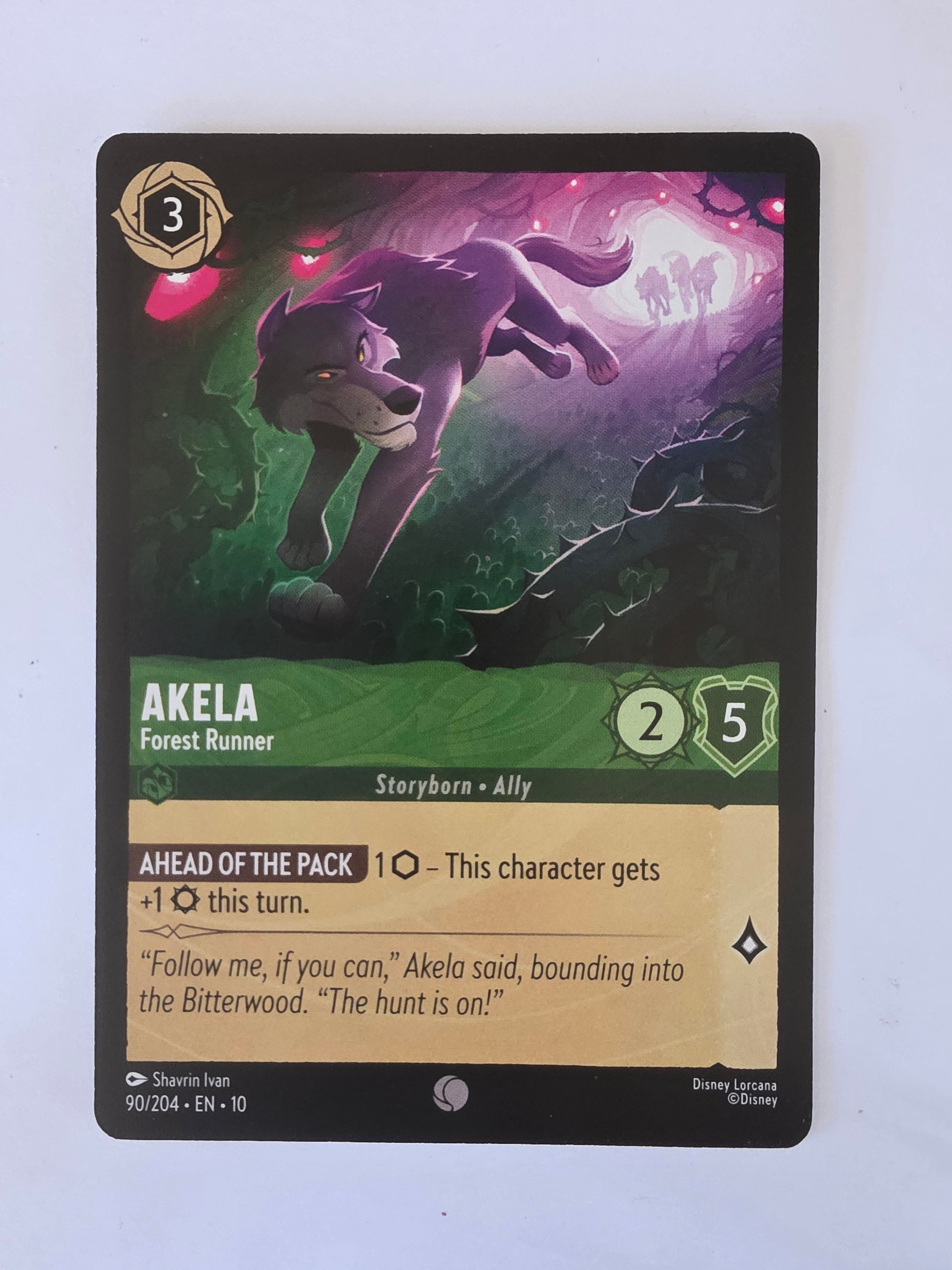 Lorcana Whispers in the Well #90/204 Akela - Forest Runner | Common