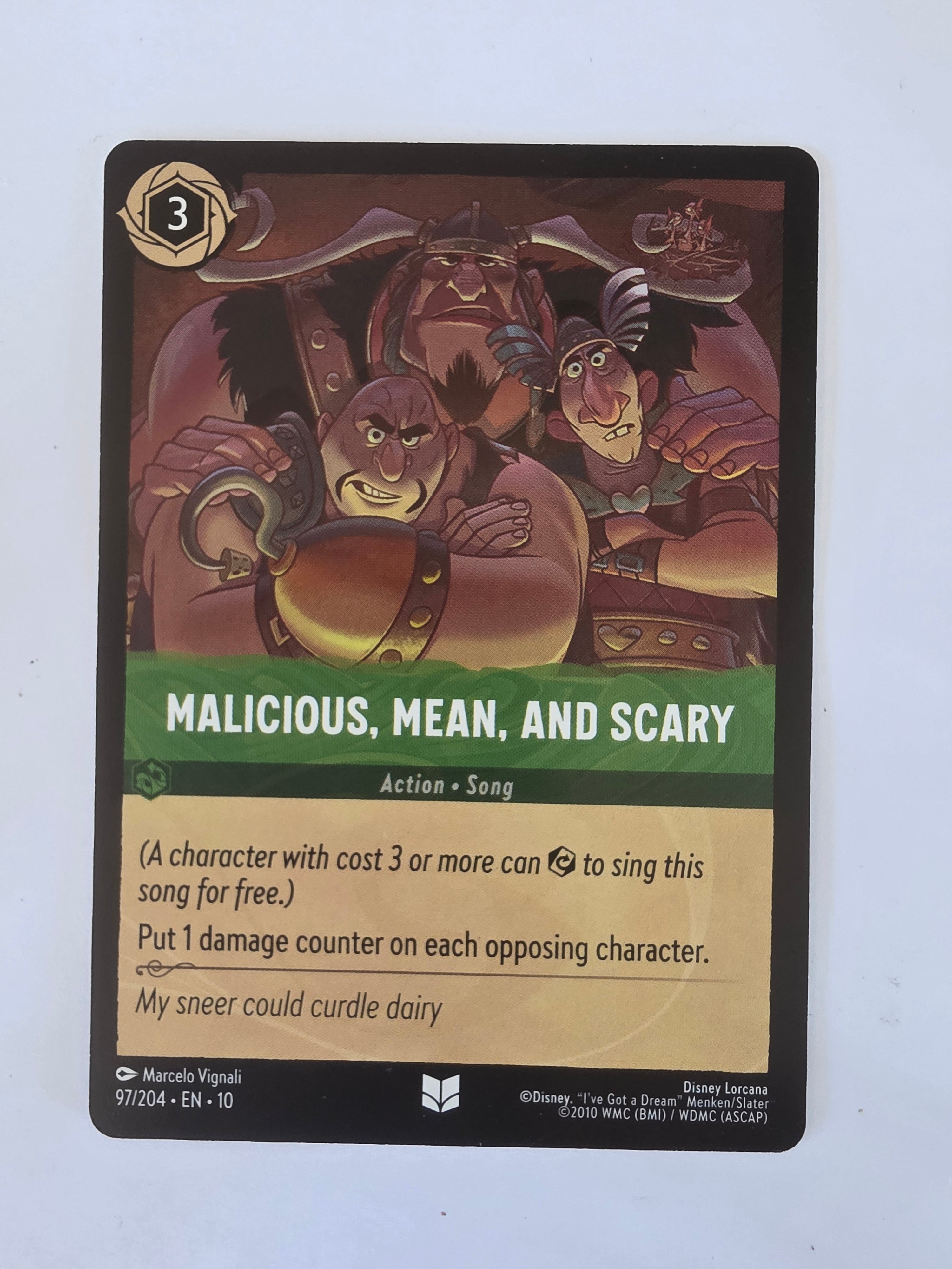 Lorcana Whispers in the Well #97/204 Malicious, Mean, and Scary | Uncommon