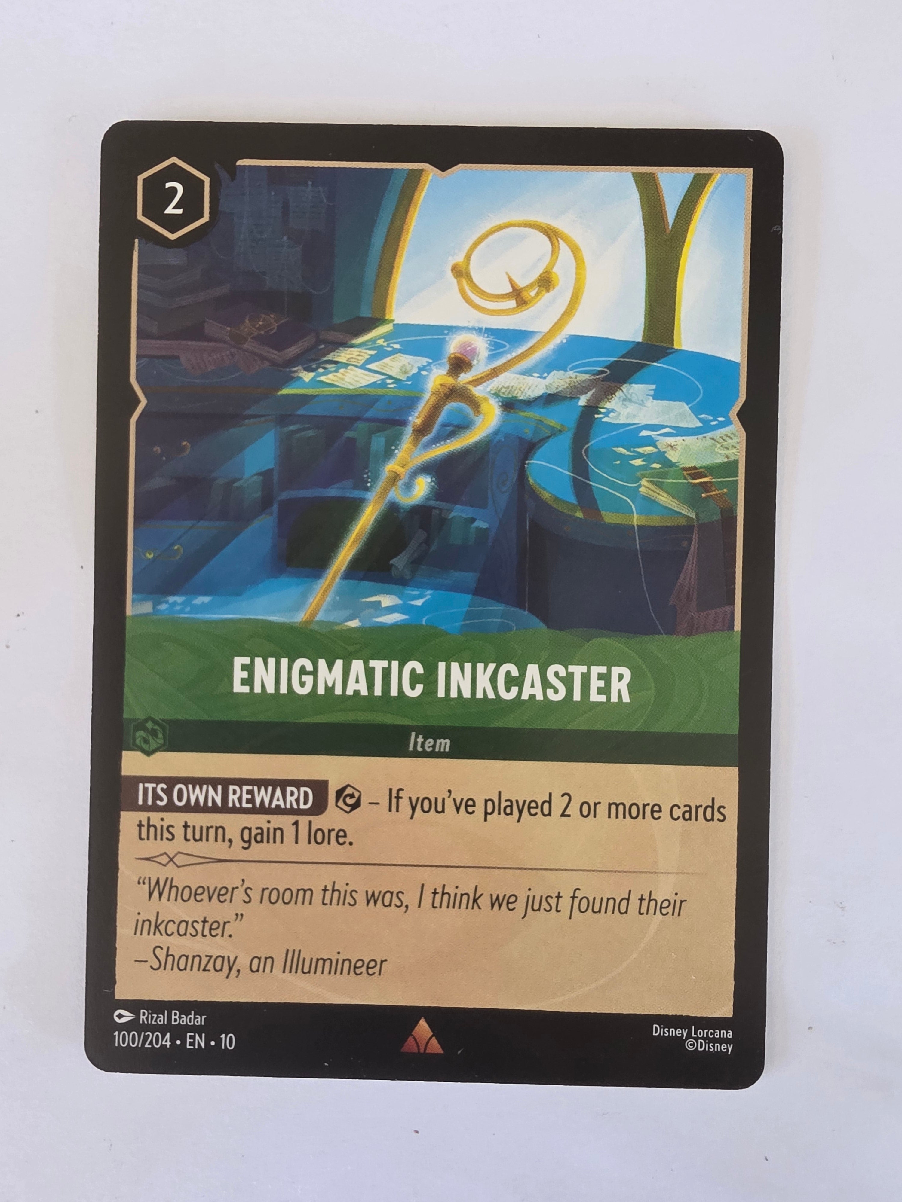 Lorcana Whispers in the Well #100/204 Enigmatic Inkcaster | Rare
