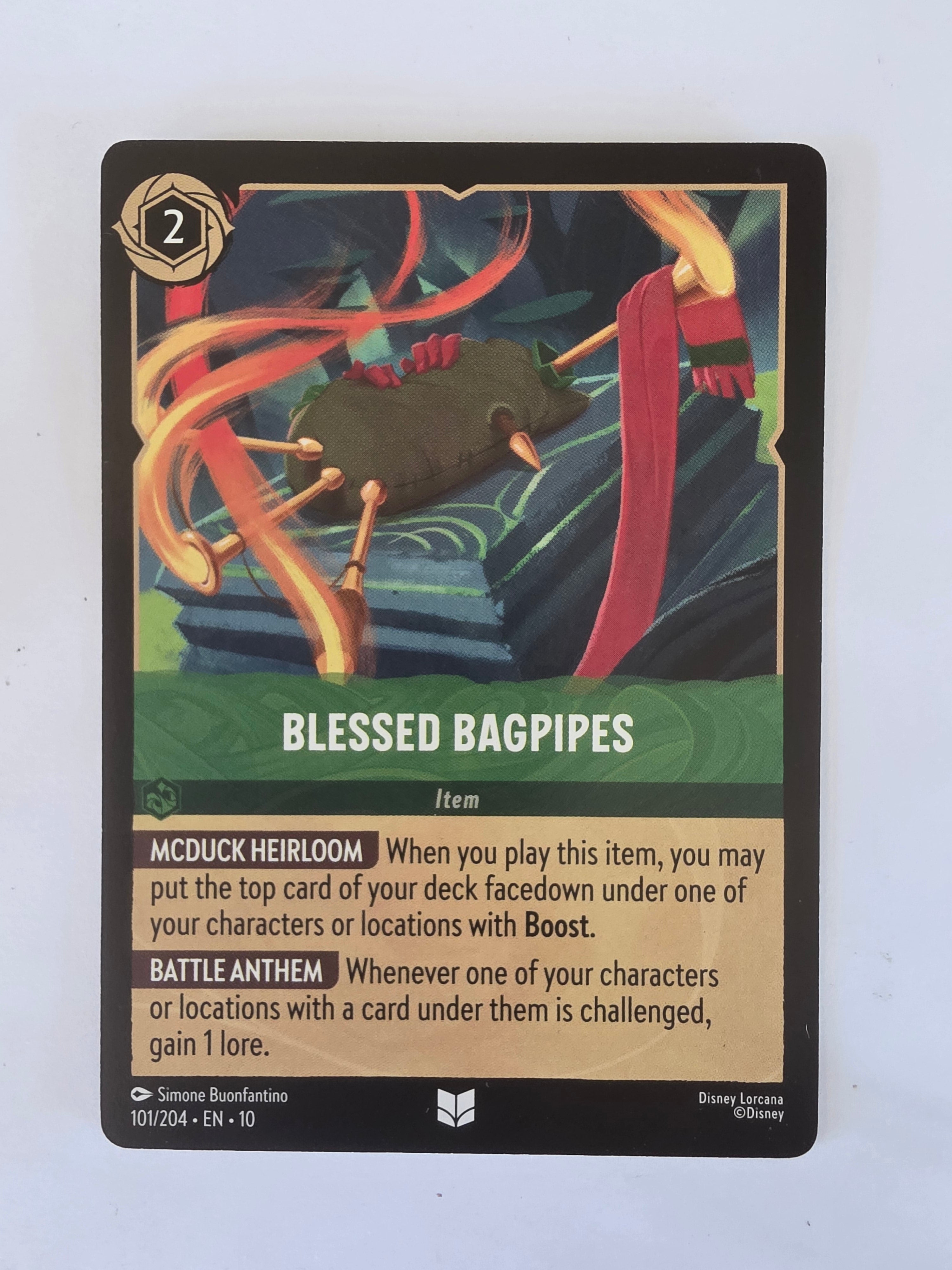 Lorcana Whispers in the Well #101/204 Blessed Bagpipes | Uncommon