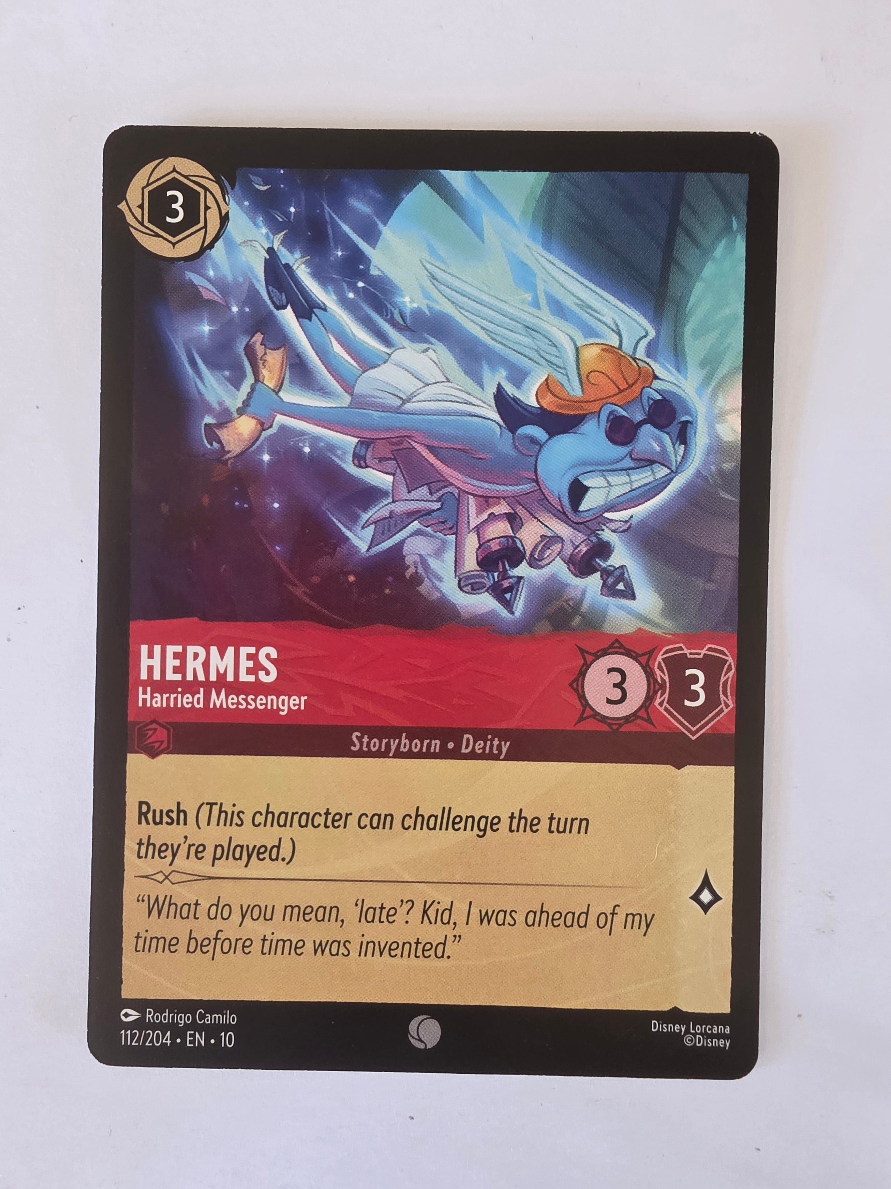 Lorcana Whispers in the Well #112/204 Hermes - Harried Messenger | Common