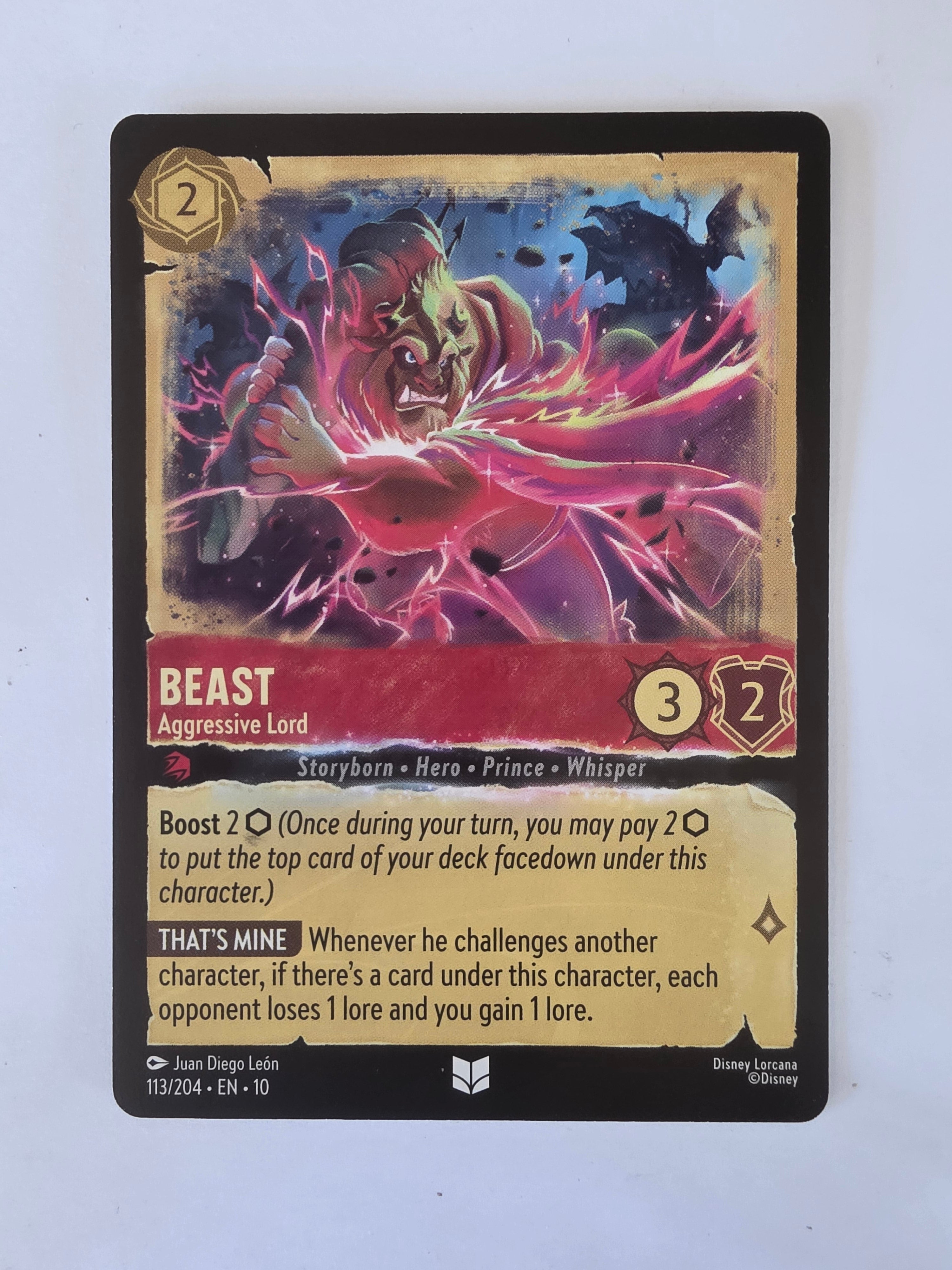 Lorcana Whispers in the Well #113/204 Beast - Aggressive Lord | Uncommon