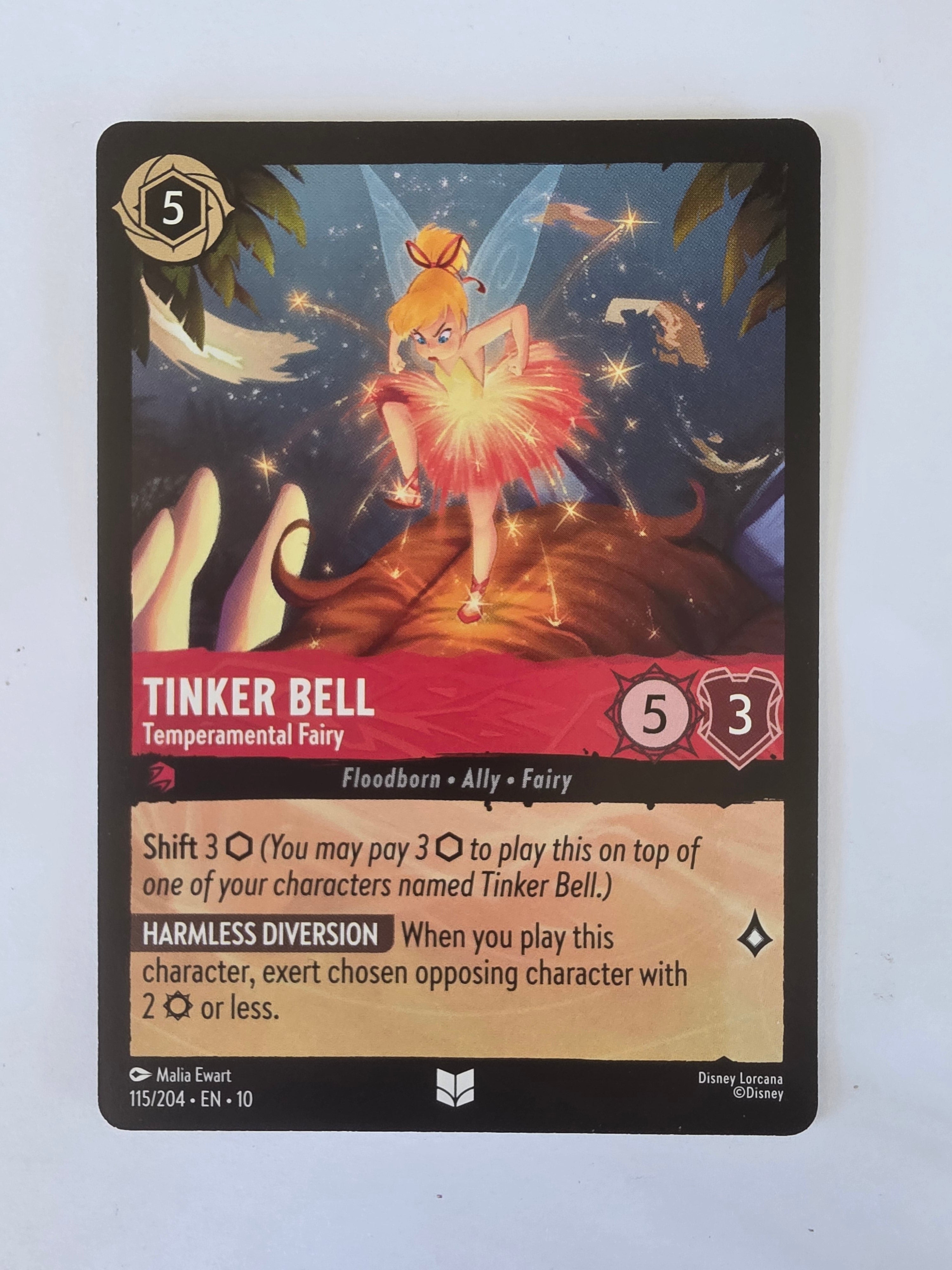 Lorcana Whispers in the Well #115/204 Tinker Bell - Temperamental Fairy | Uncommon