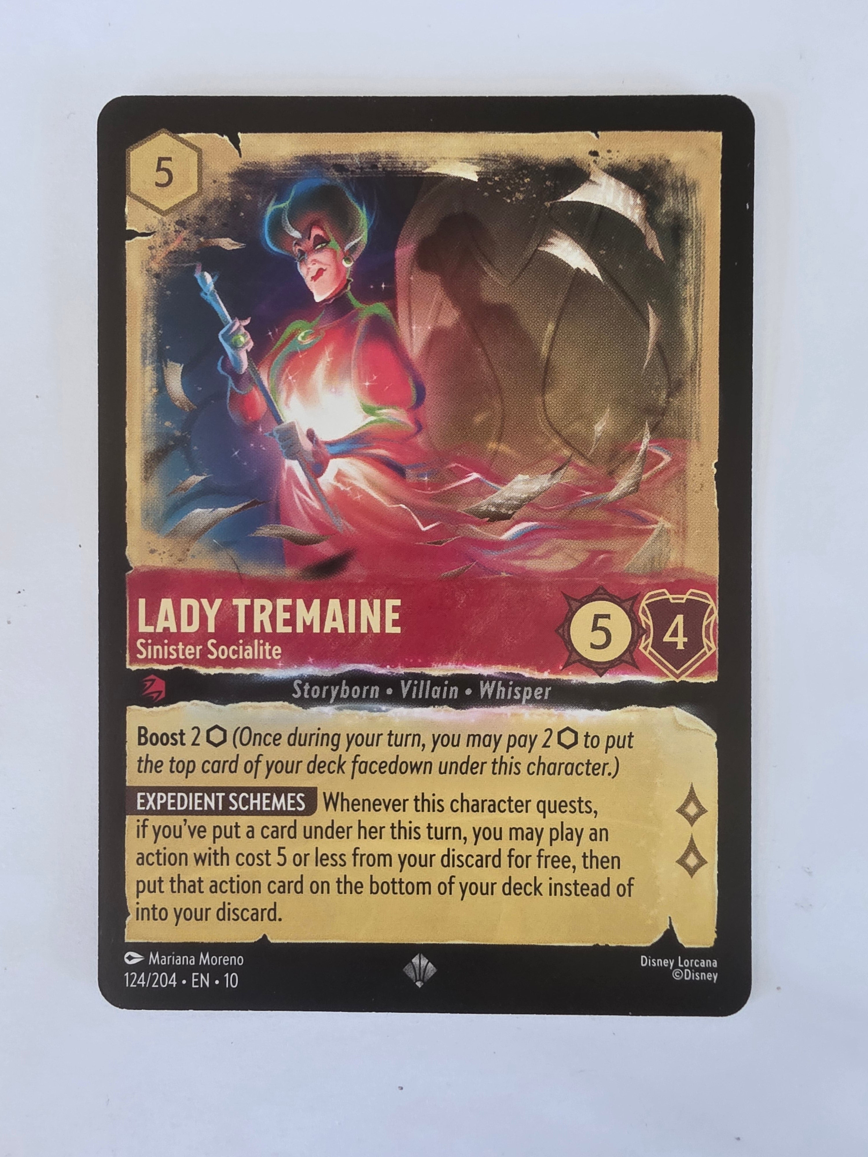 Lorcana Whispers in the Well #124/204 Lady Tremaine - Sinister Socialite | Super Rare