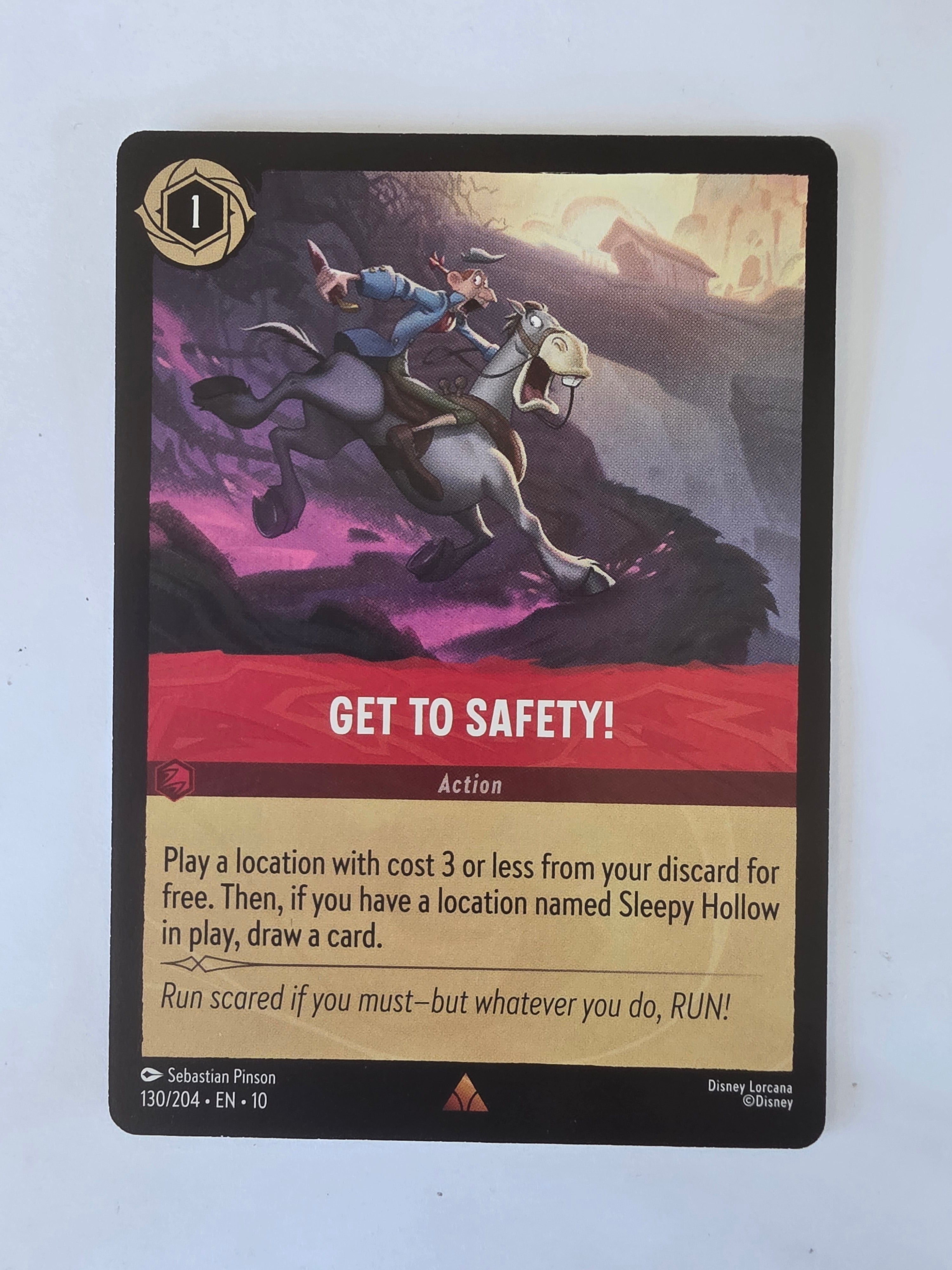 Lorcana Whispers in the Well #130/204 Get to Safety! | Rare