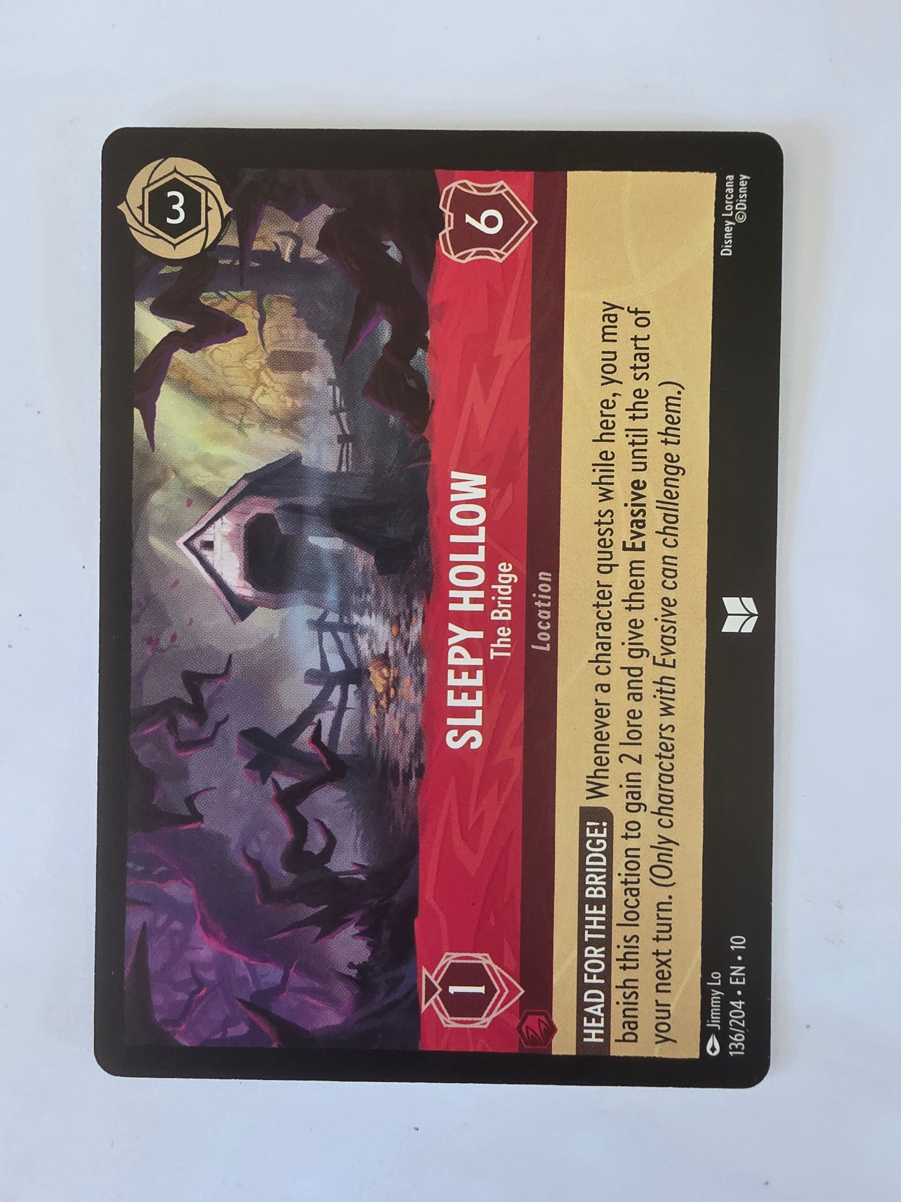 Lorcana Whispers in the Well #136/204 Sleepy Hollow - The Bridge | Uncommon