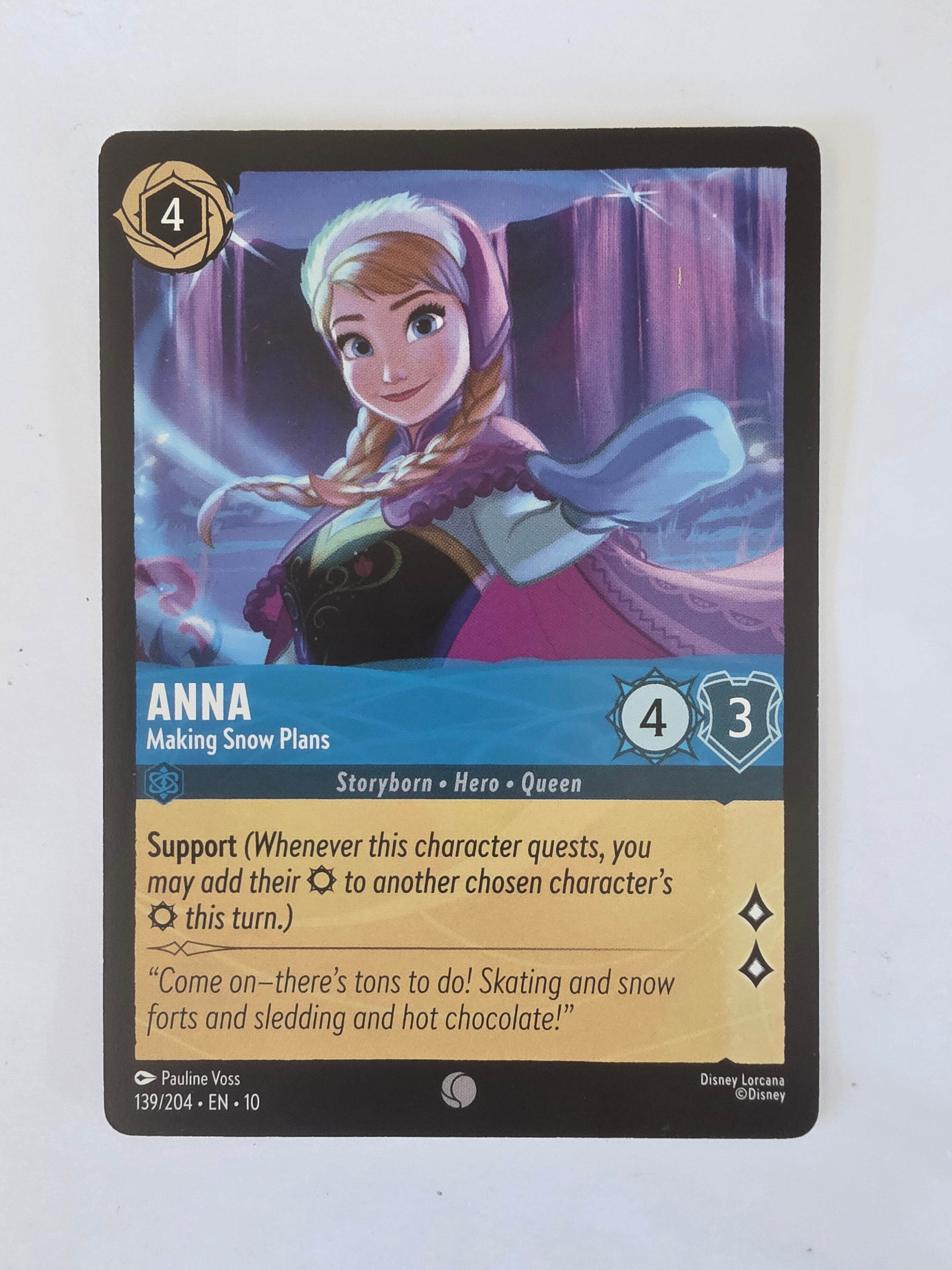 Lorcana Whispers in the Well #139/204 Anna - Making Snow Plans | Common