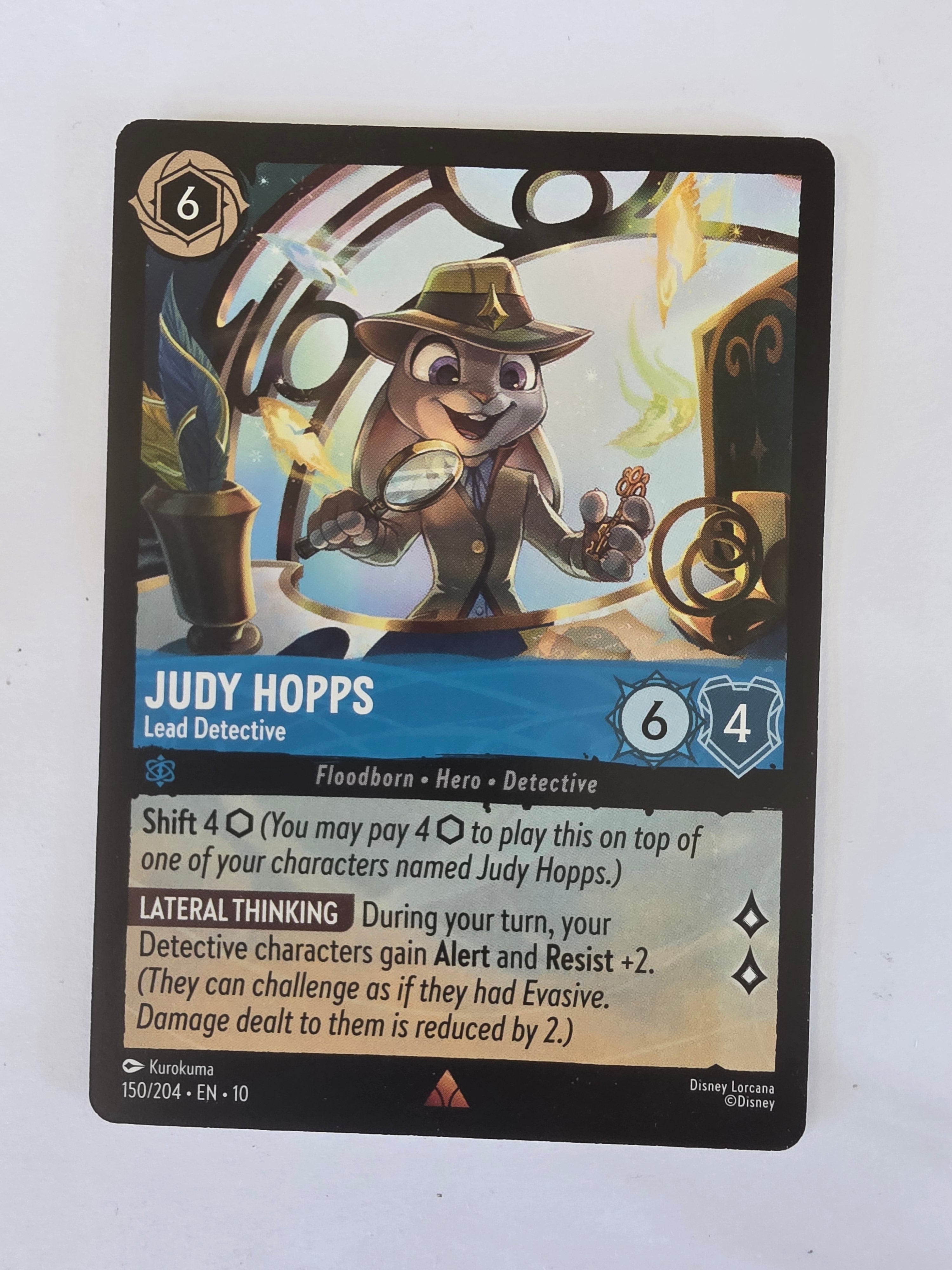 Lorcana Whispers in the Well #150/204 Judy Hopps - Lead Deective | Rare