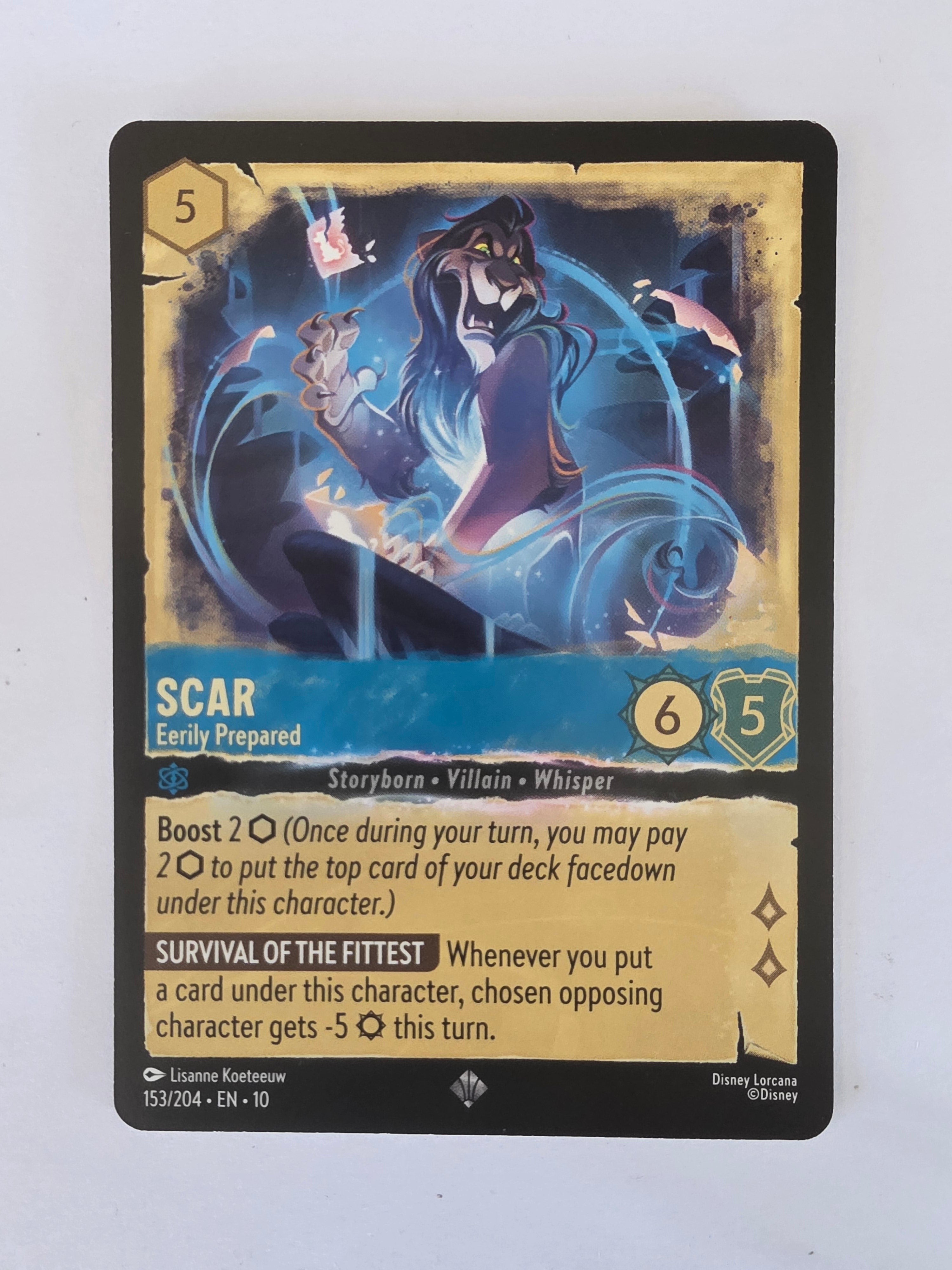Lorcana Whispers in the Well #153/204 Scar - Eerily Prepared | Super Rare