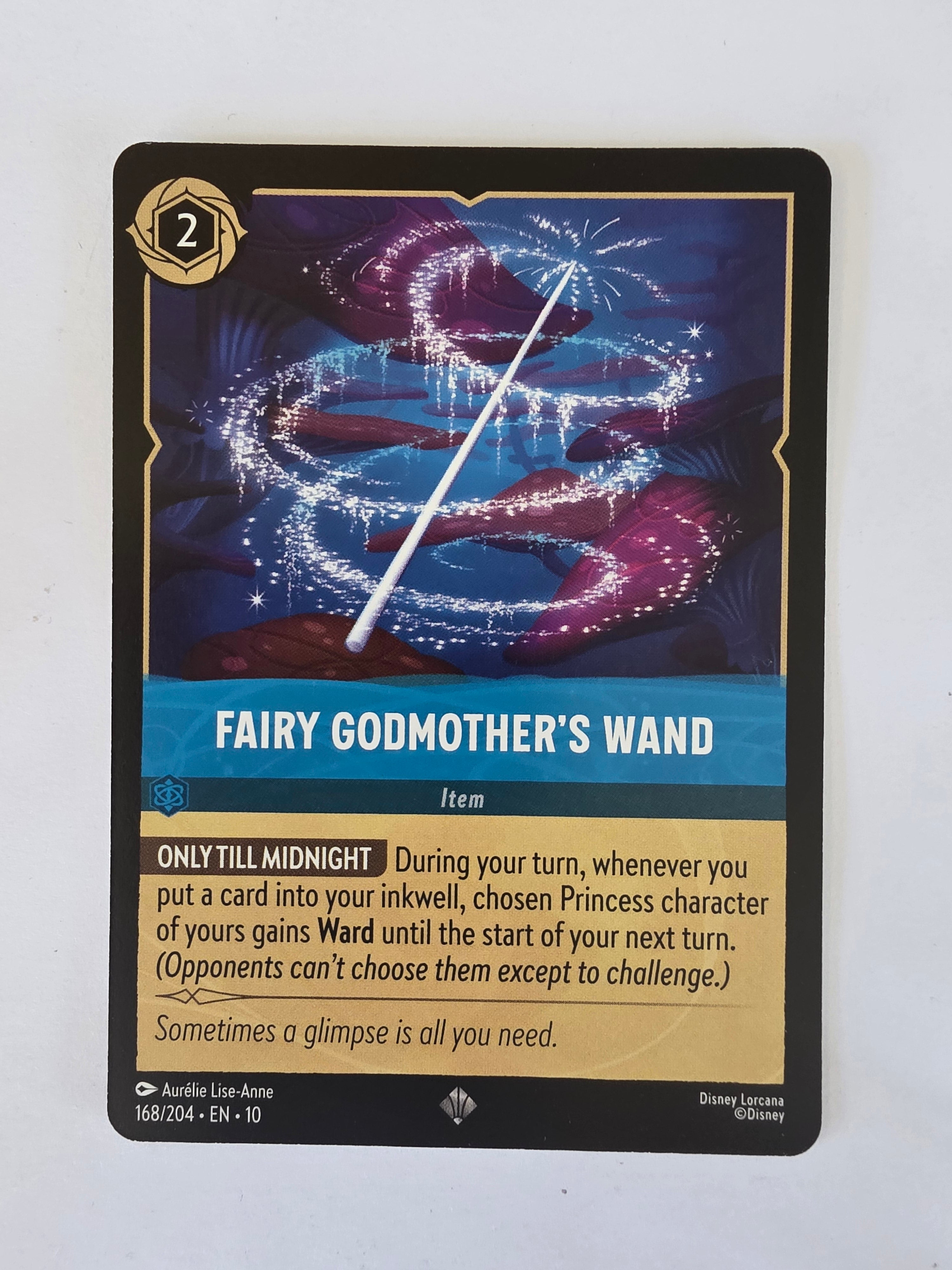 Lorcana Whispers in the Well #168/204 Fairy Godmother's Wand | Super Rare