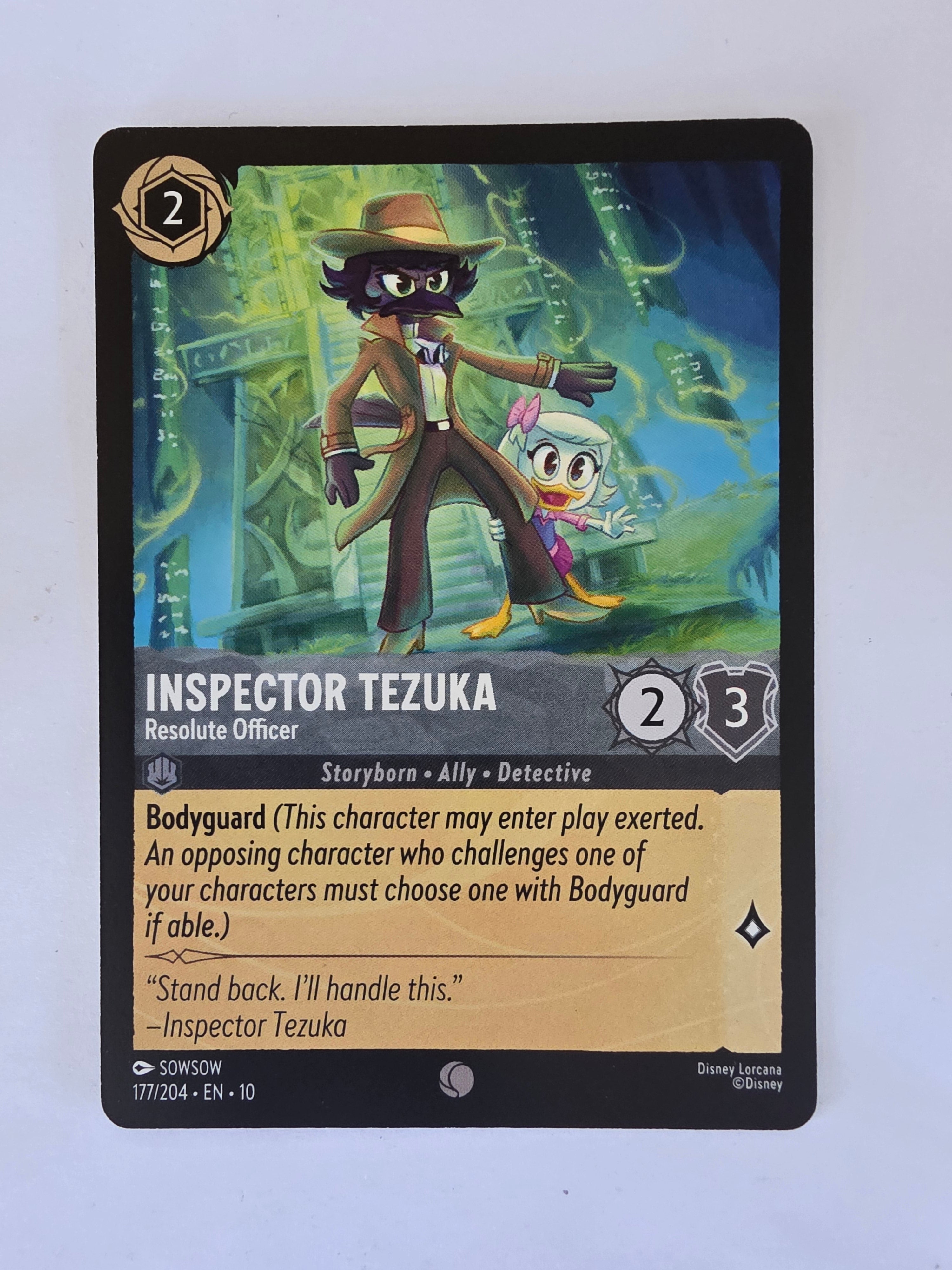 Lorcana Whispers in the Well #177/204 Inspector Tezuka - Resolute Officer | Common