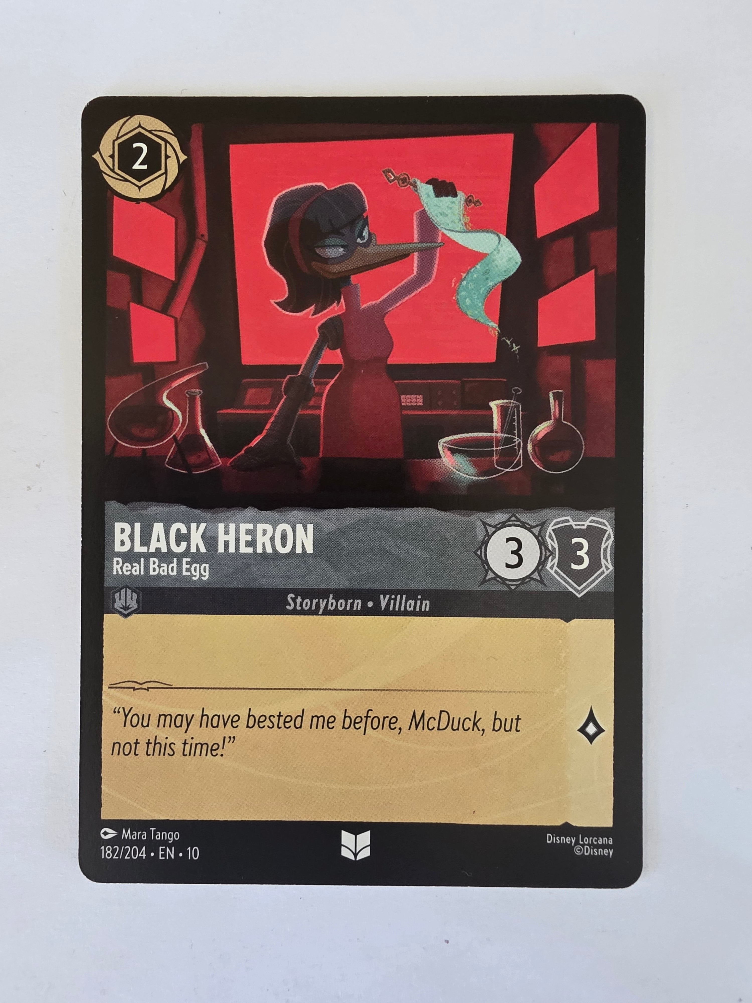 Lorcana Whispers in the Well #182/204 Black Heron - Real Bad Egg | Uncommon