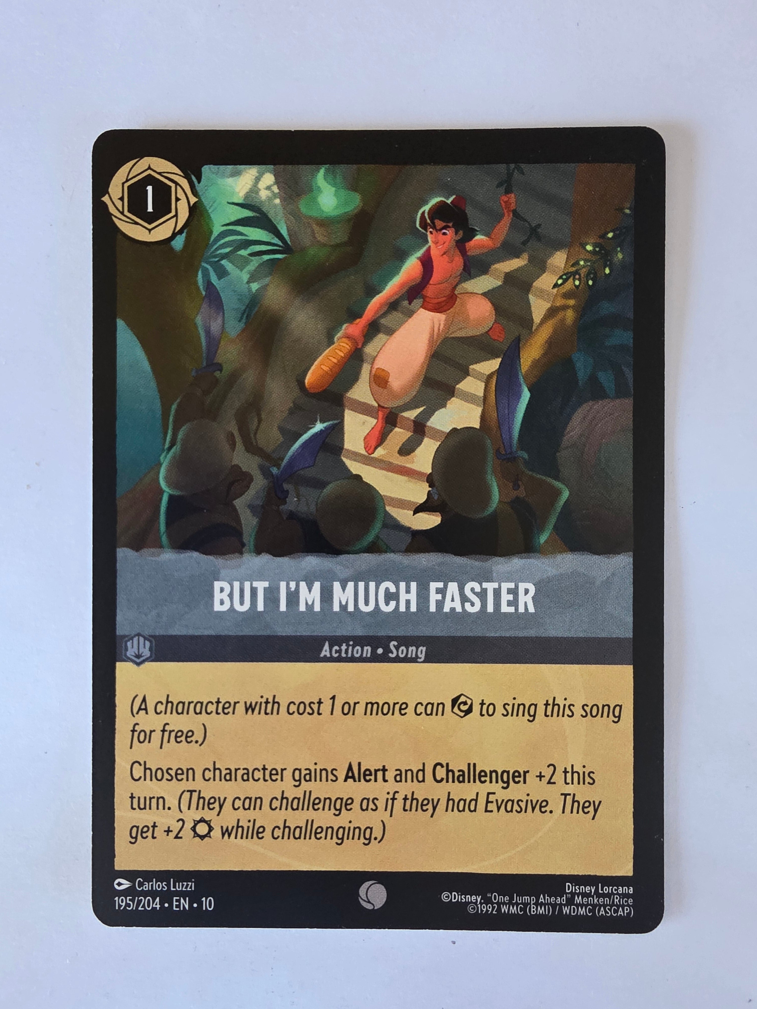 Lorcana Whispers in the Well #195/204 But I'm Much Faster | Common