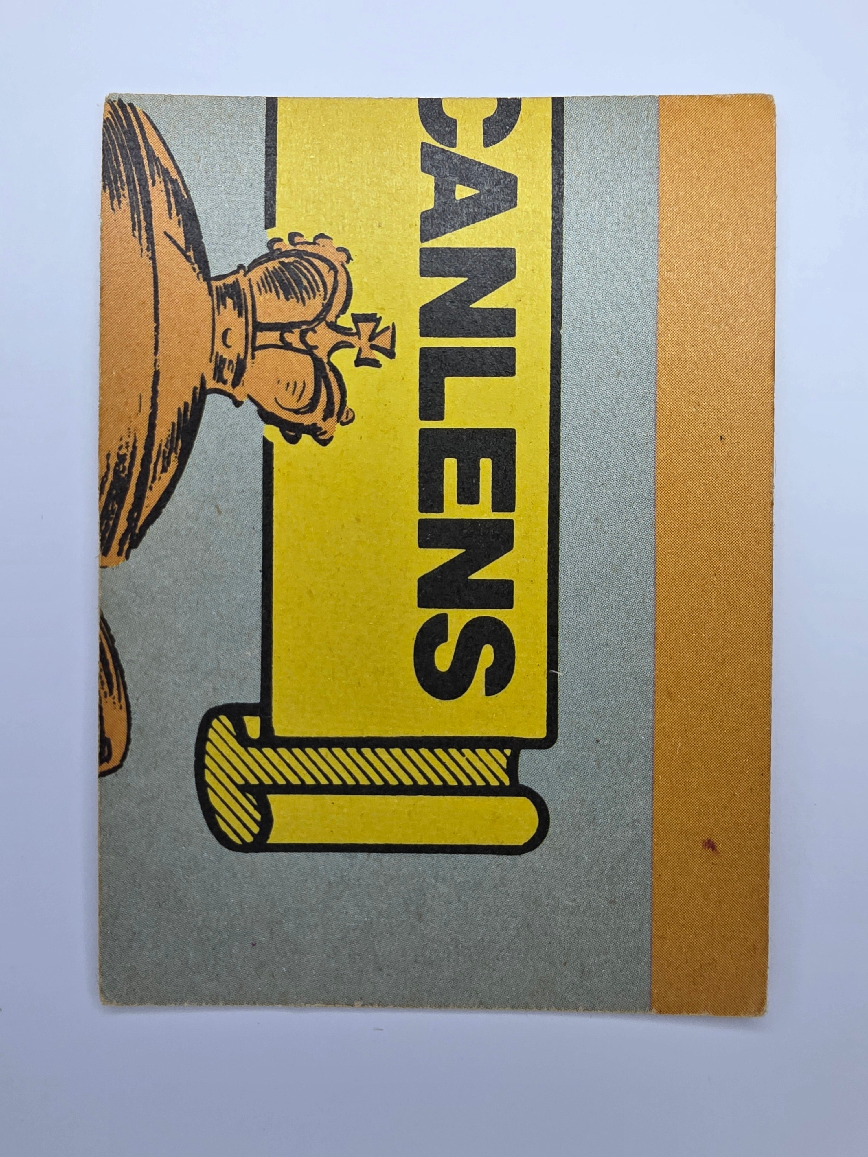 Scanlens 1986 Clashes for the Ashes cricket trading card featuring Winston Davis bowling for the West Indies.