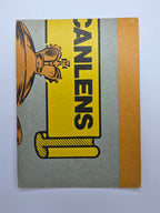 Scanlens 1986 Clashes for the Ashes cricket trading card featuring Winston Davis bowling for the West Indies.