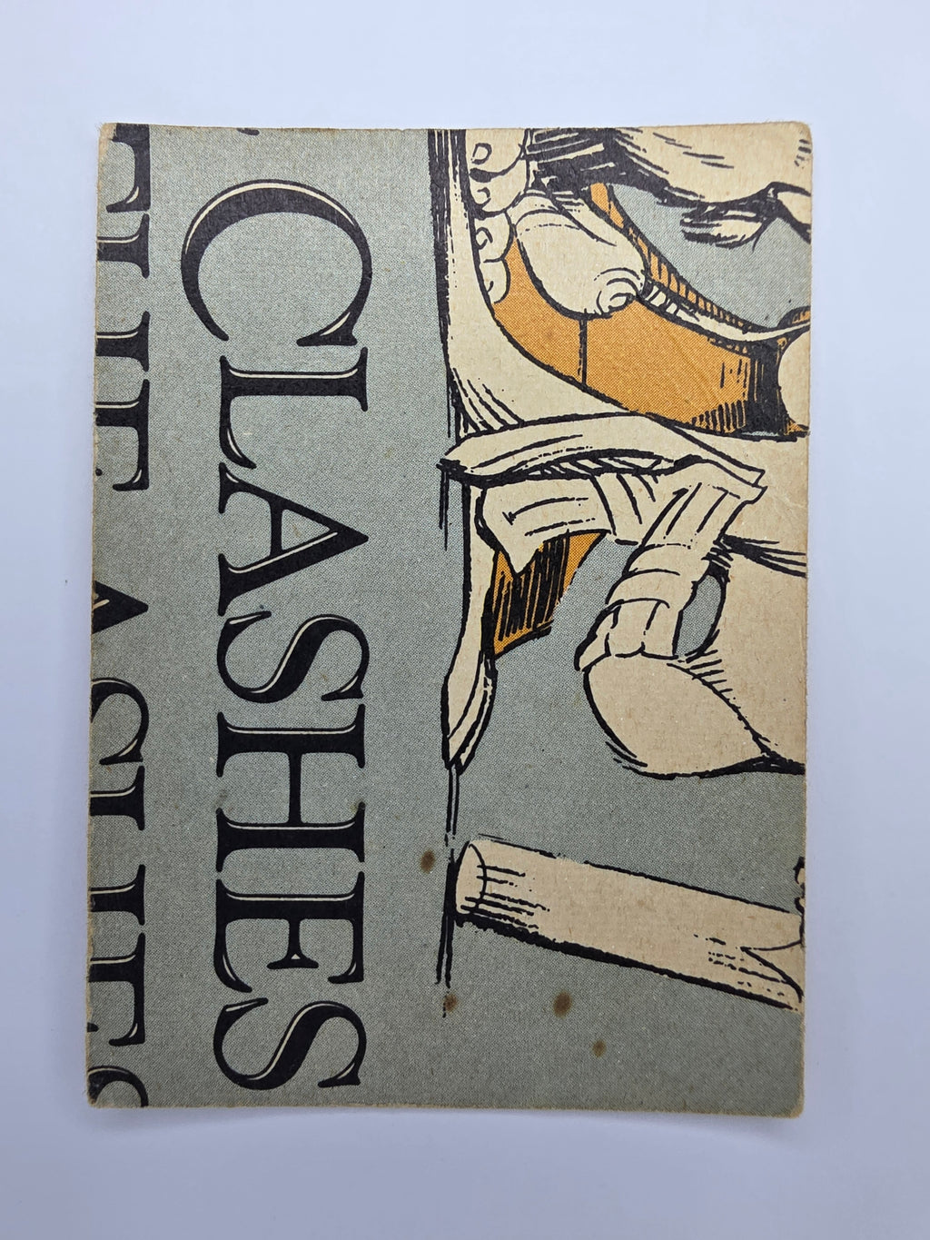 Scanlens 1986 The Clashes for the Ashes cricket trading card featuring Martyn Moxon batting for England.
