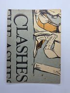 Scanlens 1986 The Clashes for the Ashes cricket trading card featuring Martyn Moxon batting for England.
