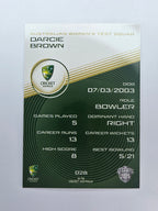 2025/26 Cricket Traders | Base | #028 | Darcie Brown | Aust W Test