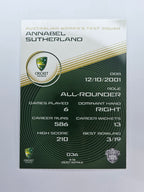 2025/26 Cricket Traders | Base | #036 | Annabel Sutherland |Au W Test