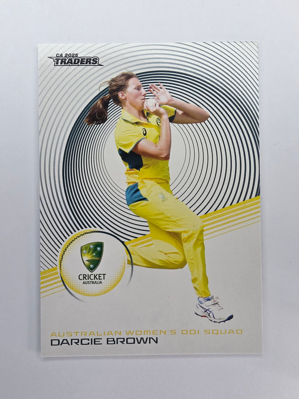 2025/26 Cricket Traders | Base | #037 | Darcie Brown | Aust W ODI