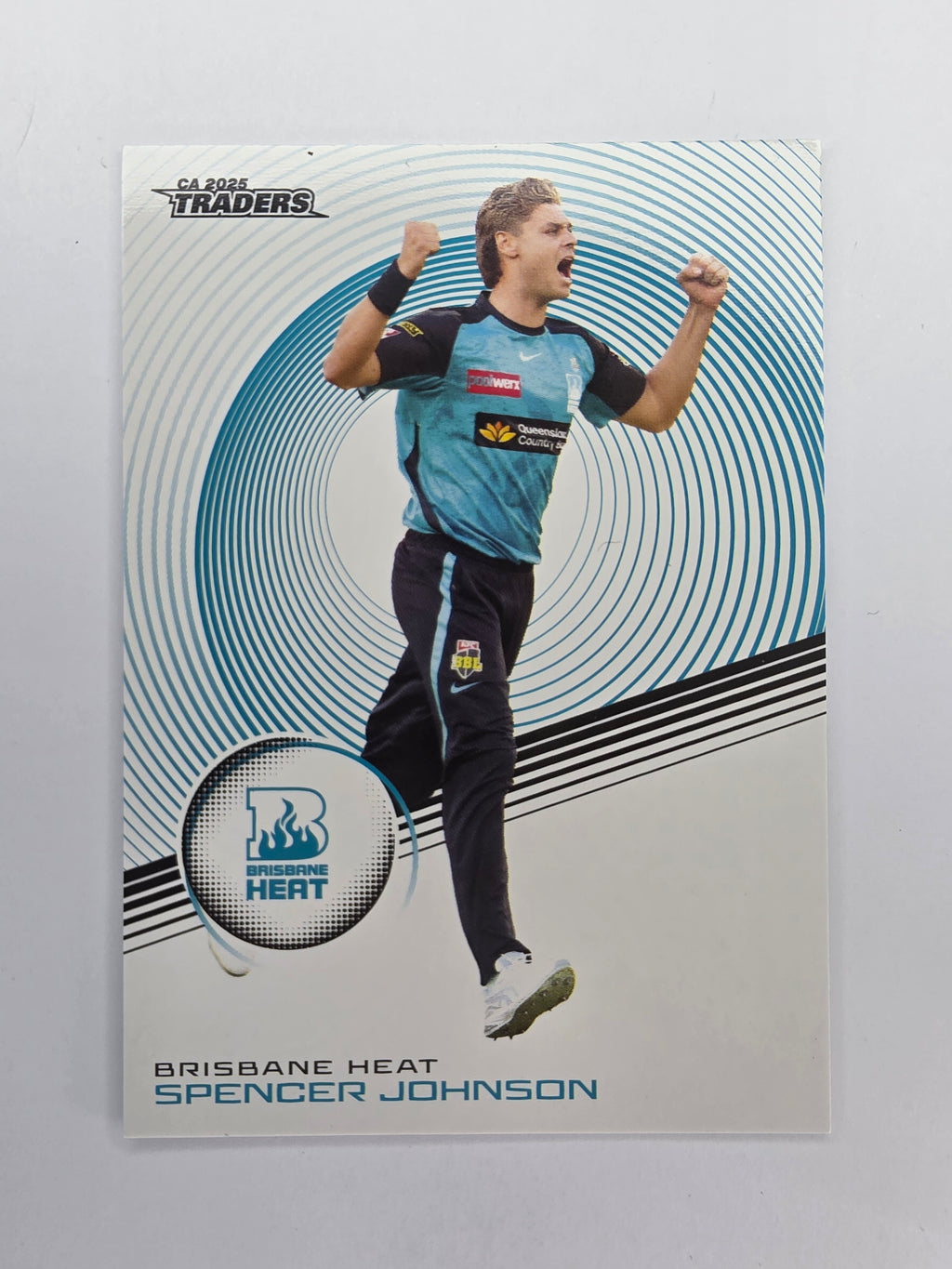 2025/26 Cricket Traders | Base | #068 | Spencer Johnson | Bris Heat