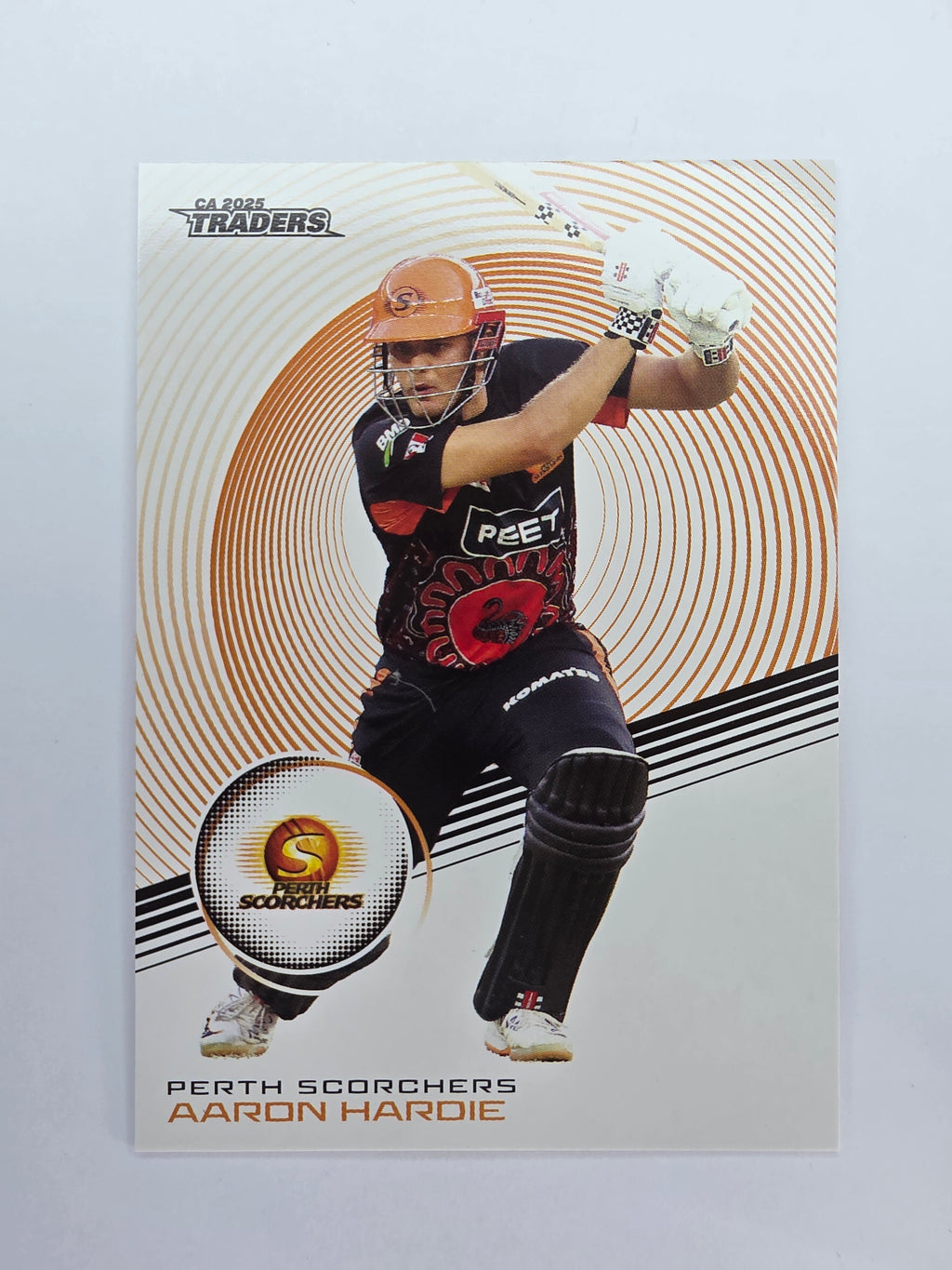 2025/26 Cricket Traders | Base | #117 | Aaron Hardie | Perth Scorcher
