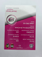 2025/26 Cricket Traders | Base | #131 | Josh Philippe | Sydney Sixers