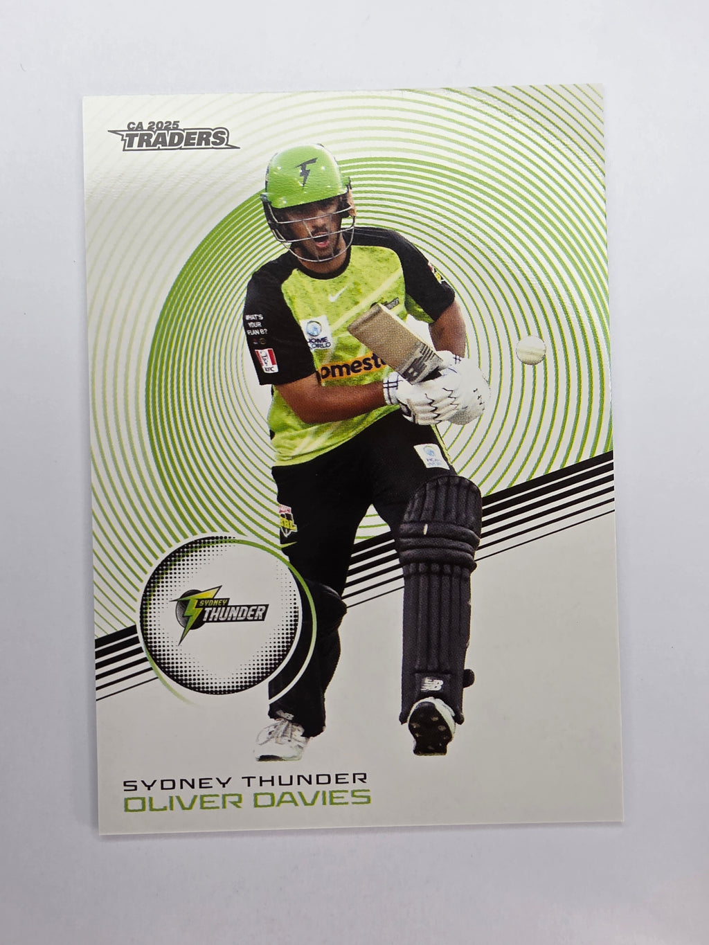 2025/26 Cricket Traders | Base | #140 | Oliver Davies | Thunder