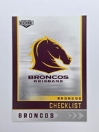 NRL 2025 Elite Base #001 Checklist Broncos