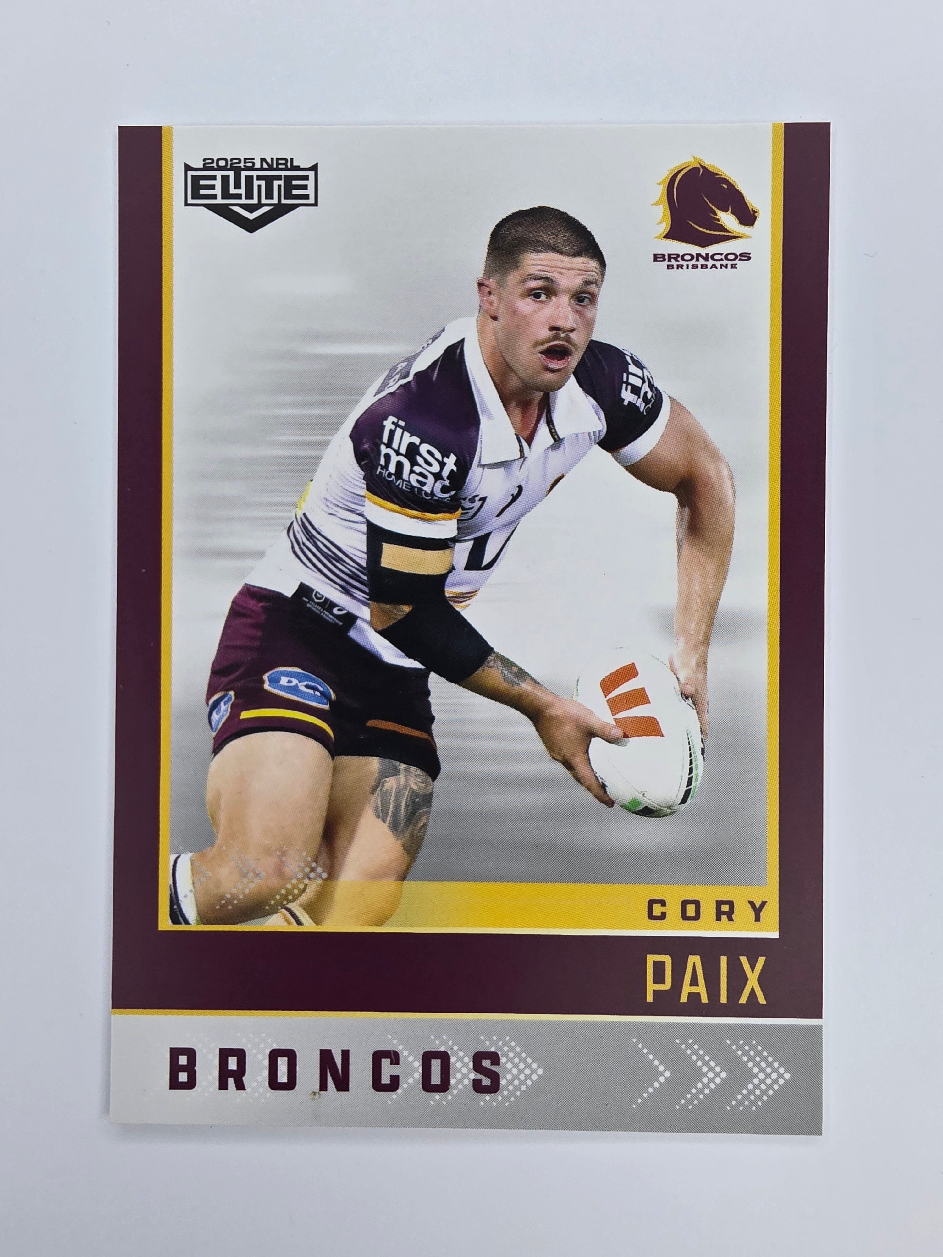 NRL 2025 Elite Base #007 Cory Paix Broncos