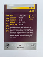 NRL 2025 Elite Base #007 Cory Paix Broncos