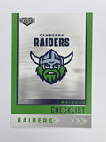 NRL 2025 Elite Base #010 Checklist Raiders