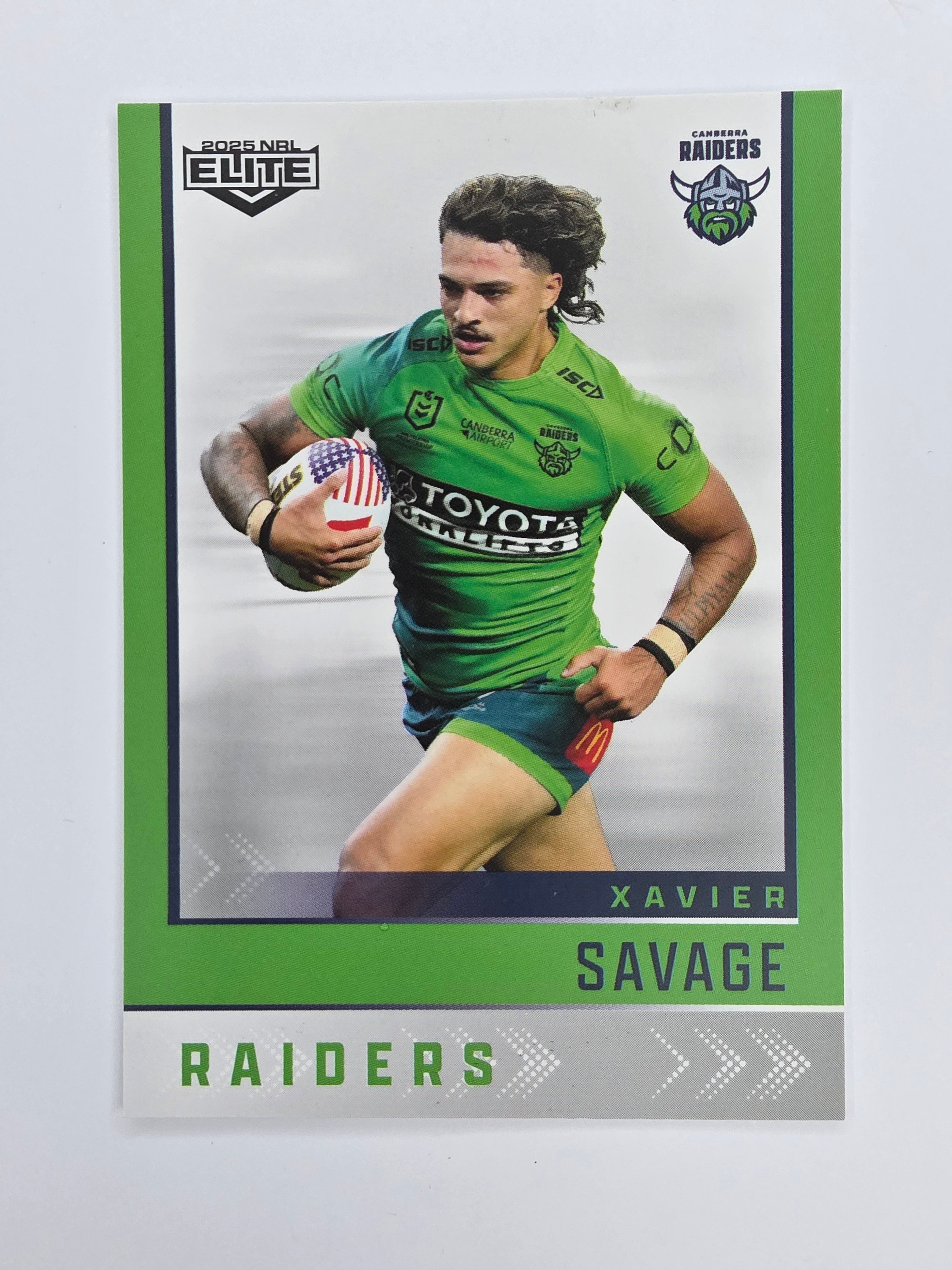NRL 2025 Elite Base #015 Xavier Savage Raiders