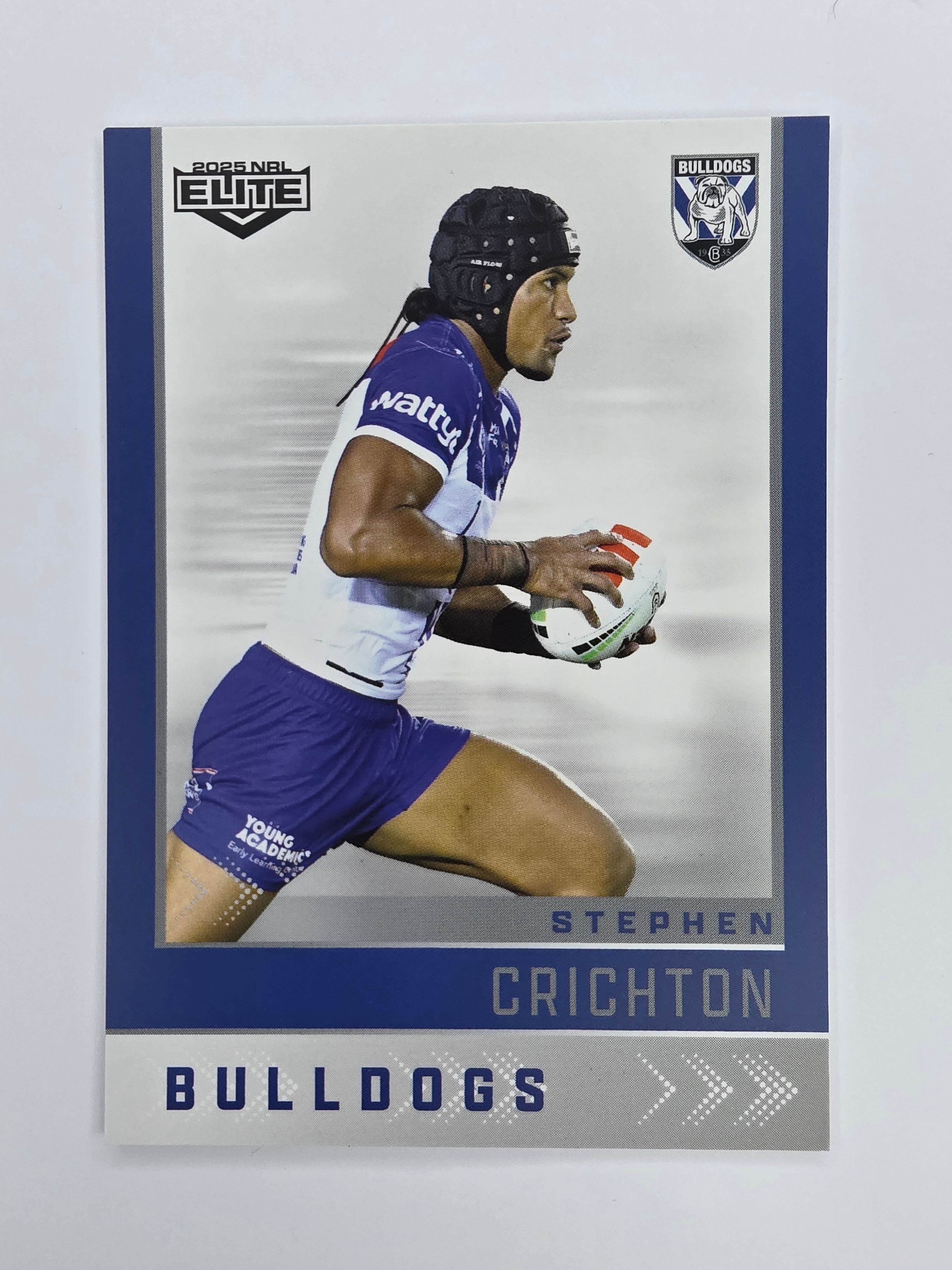 NRL 2025 Elite Base #021 Stephen Crichton Bulldogs