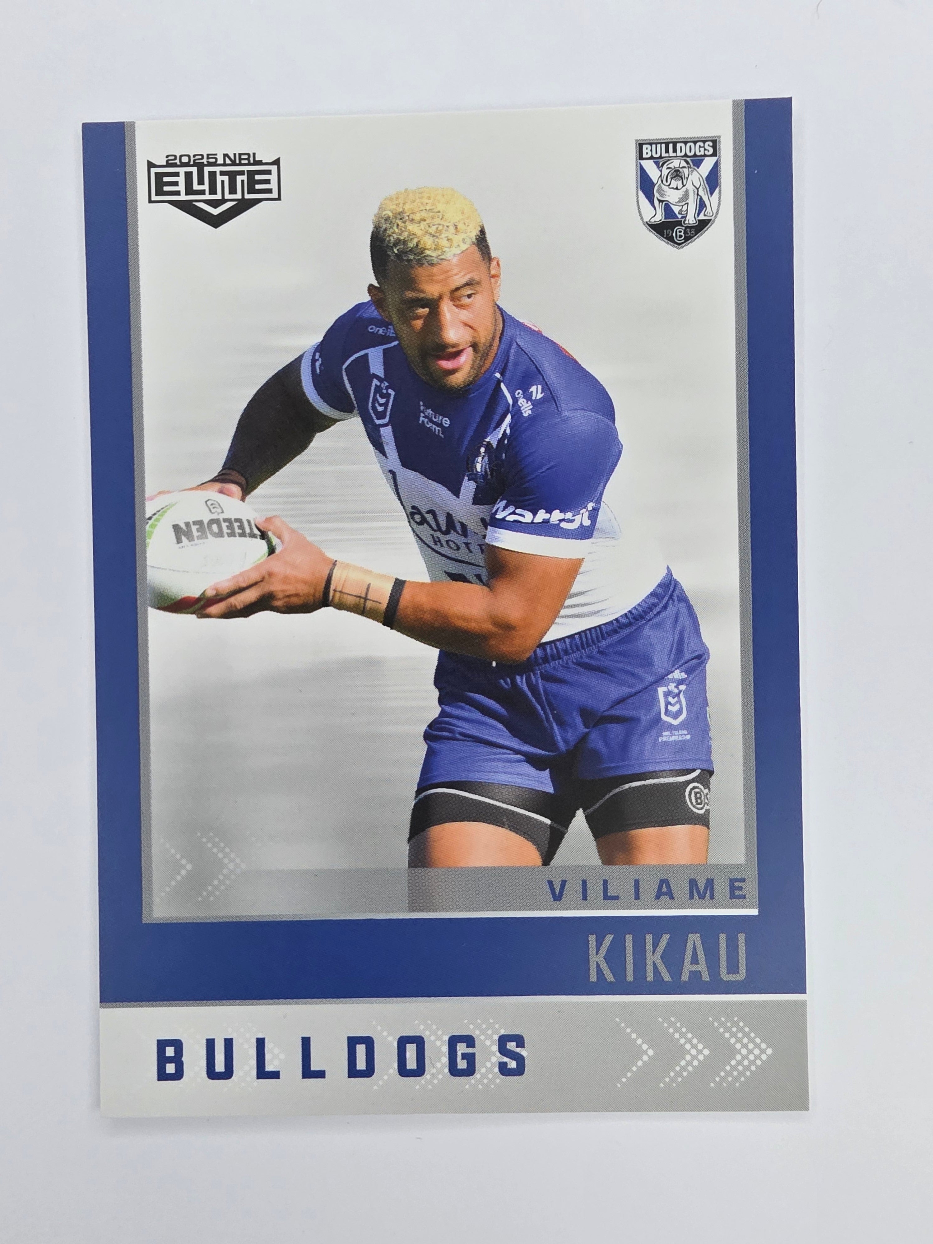 NRL 2025 Elite Base #022 Viliame Kikau Bulldogs