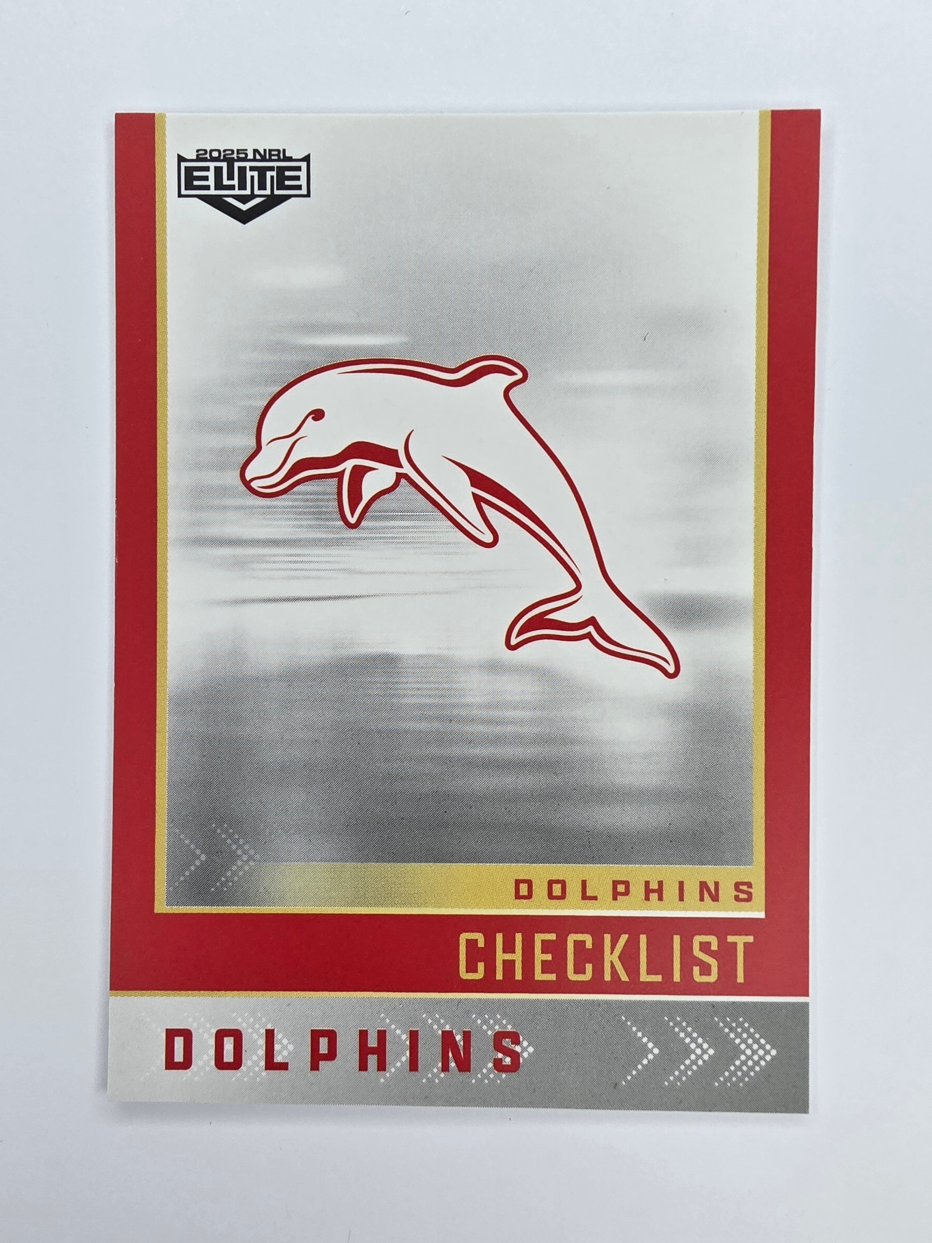 NRL 2025 Elite Base #037 Checklist Dolphins
