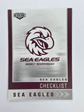 NRL 2025 Elite Base #055 Checklist Sea Eagles