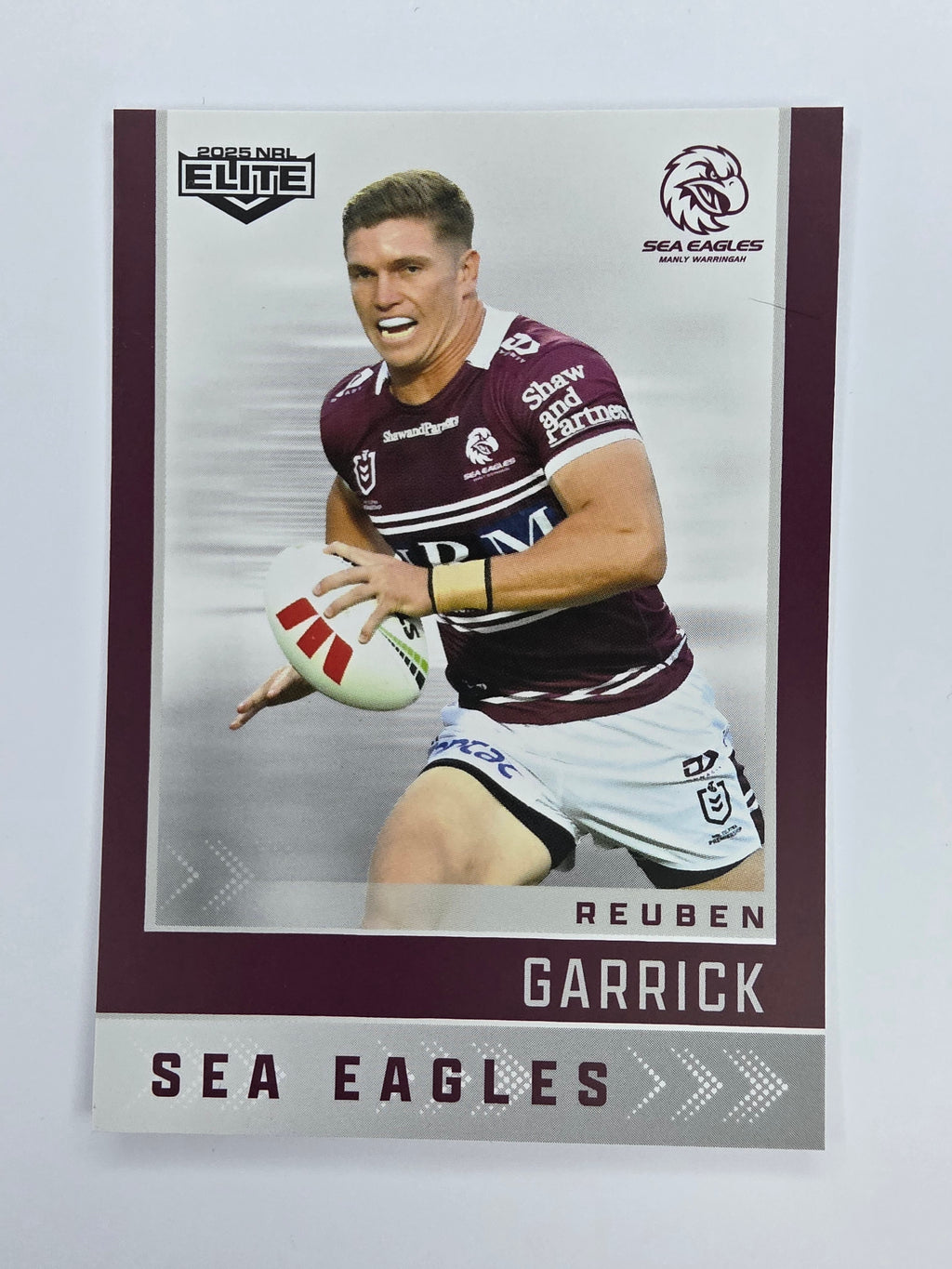 NRL 2025 Elite Base #058 Reuben Garrick Sea Eagles