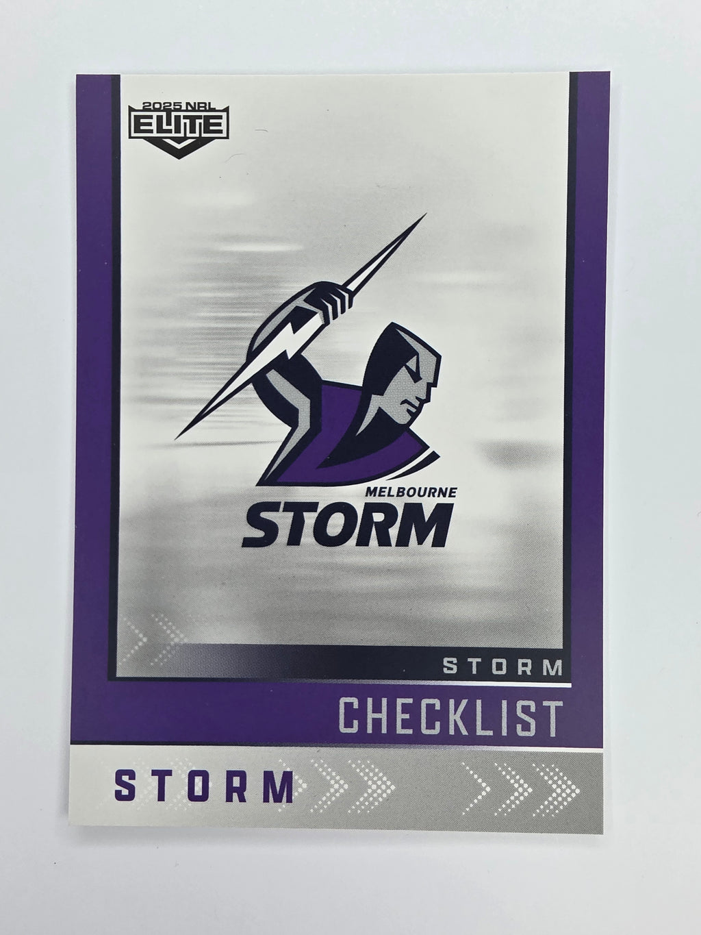 NRL 2025 Elite Base #064 Checklist Storm