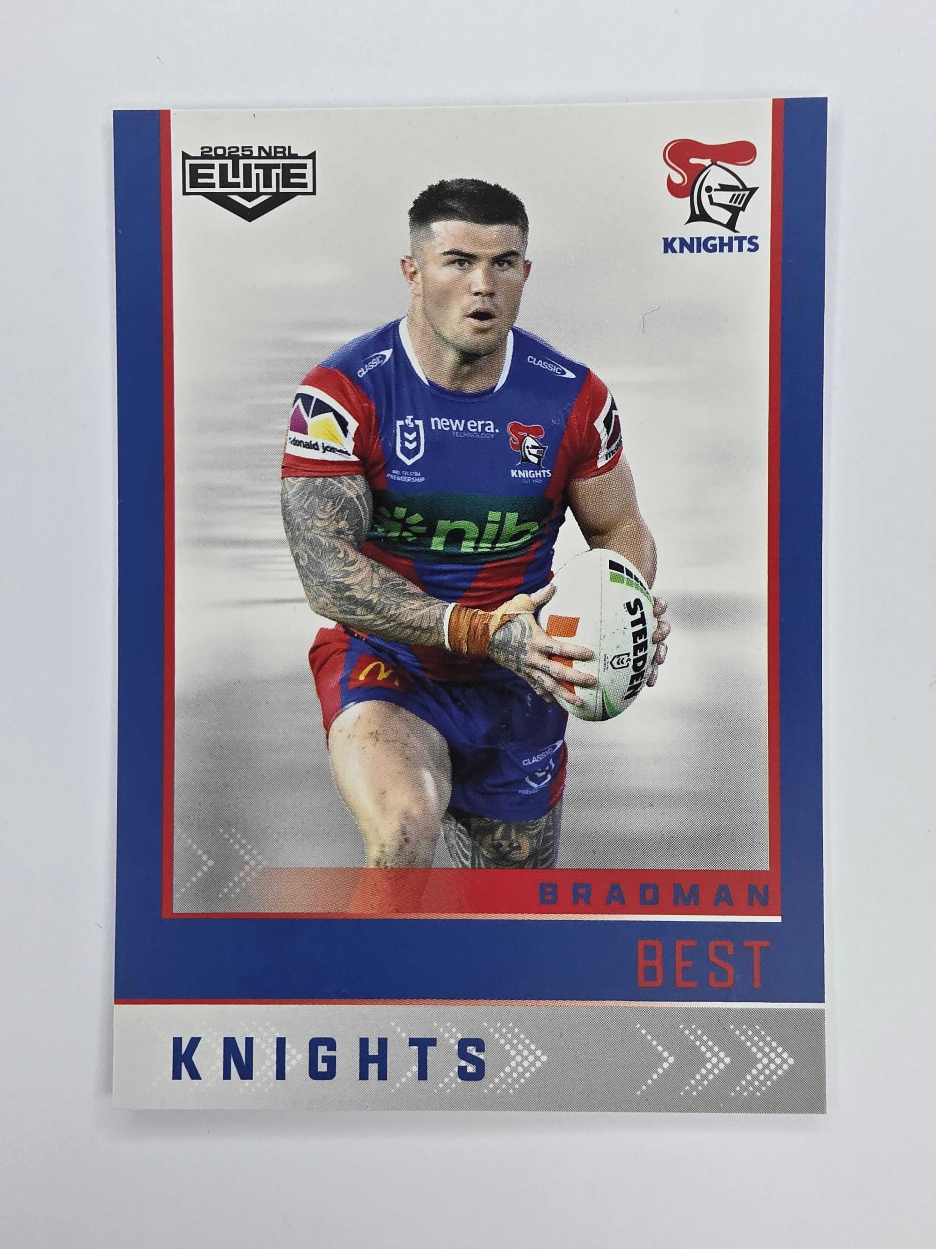 NRL 2025 Elite Base #074 Bradman Best Knights