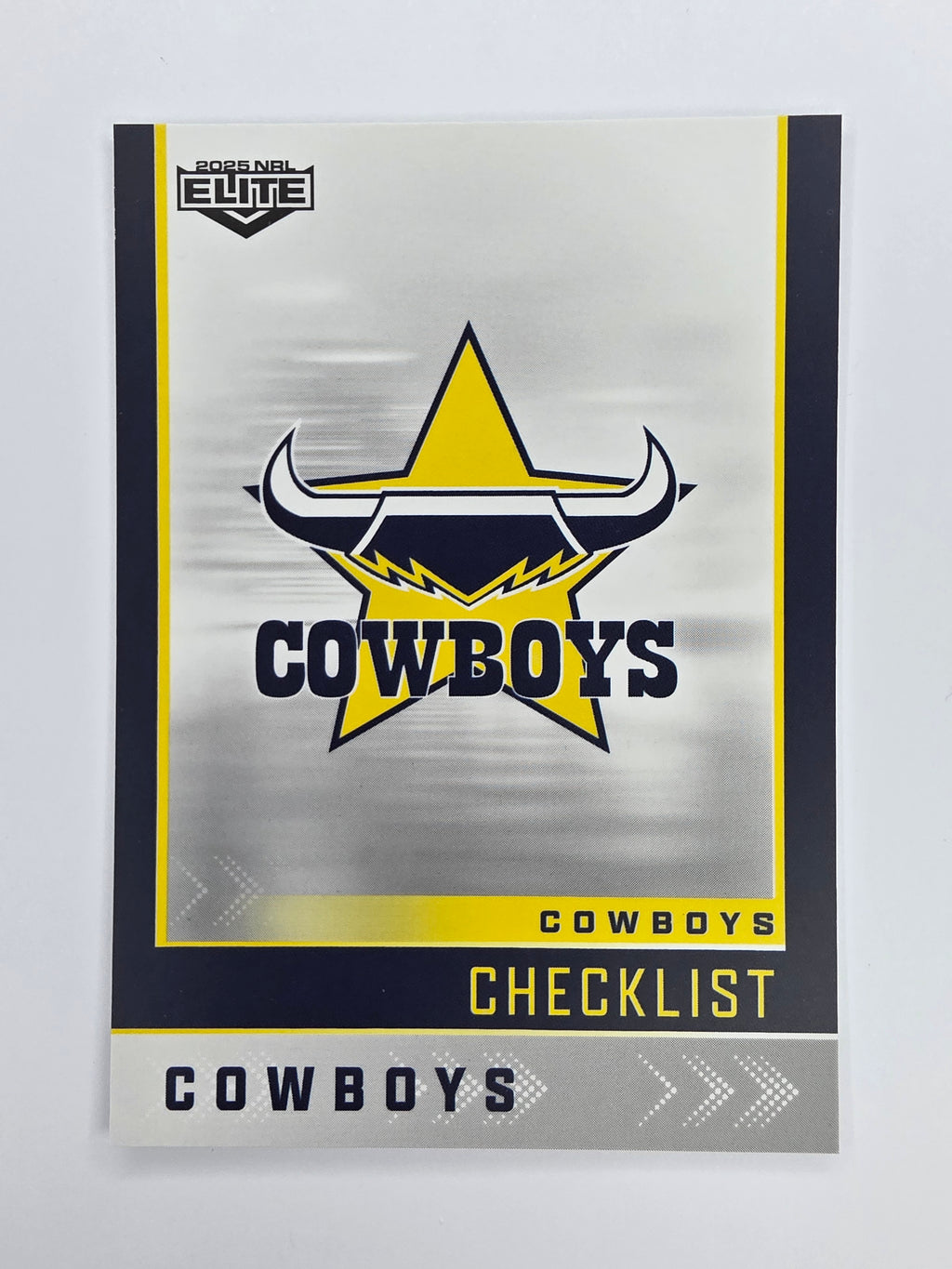 NRL 2025 Elite Base #082 Checklist Cowboys