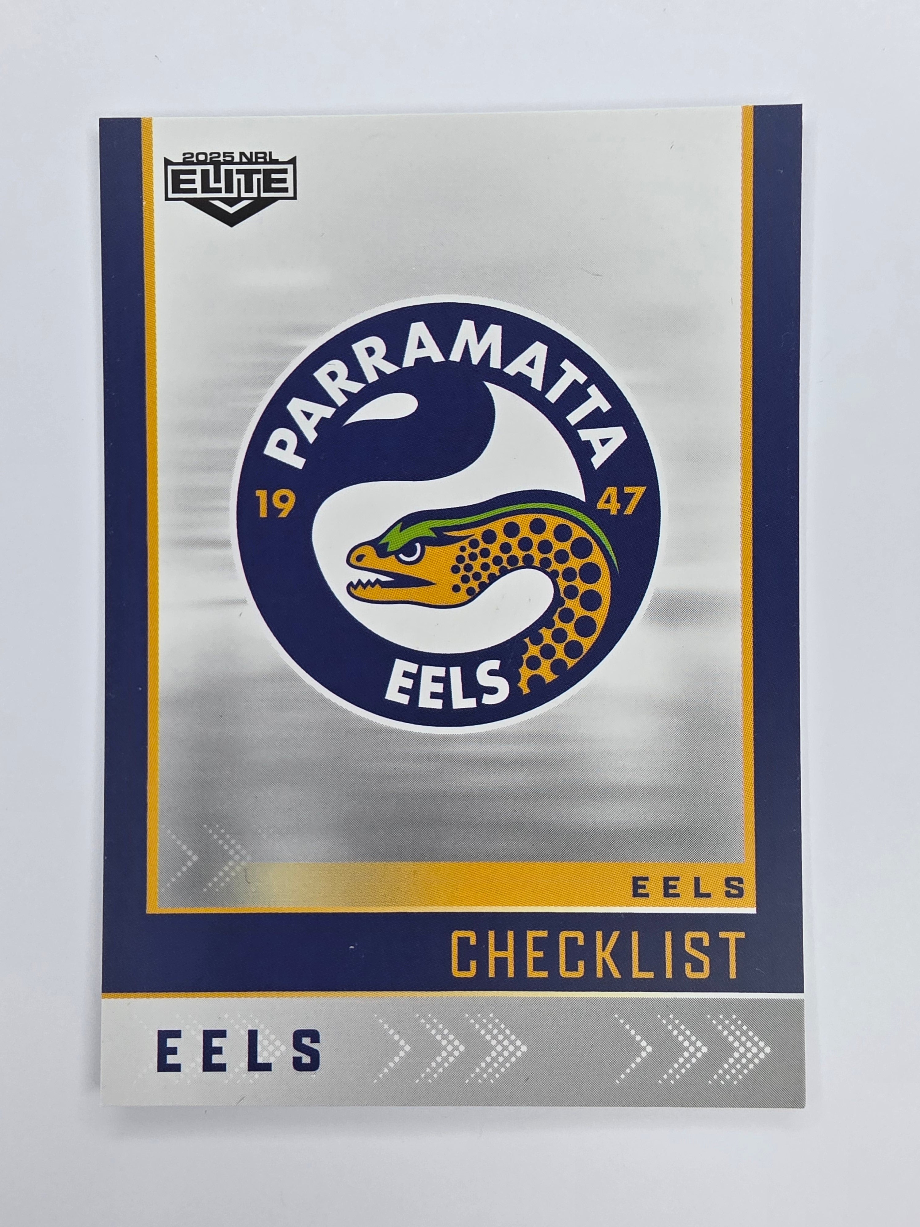 NRL 2025 Elite Base #091 Checklist Eels