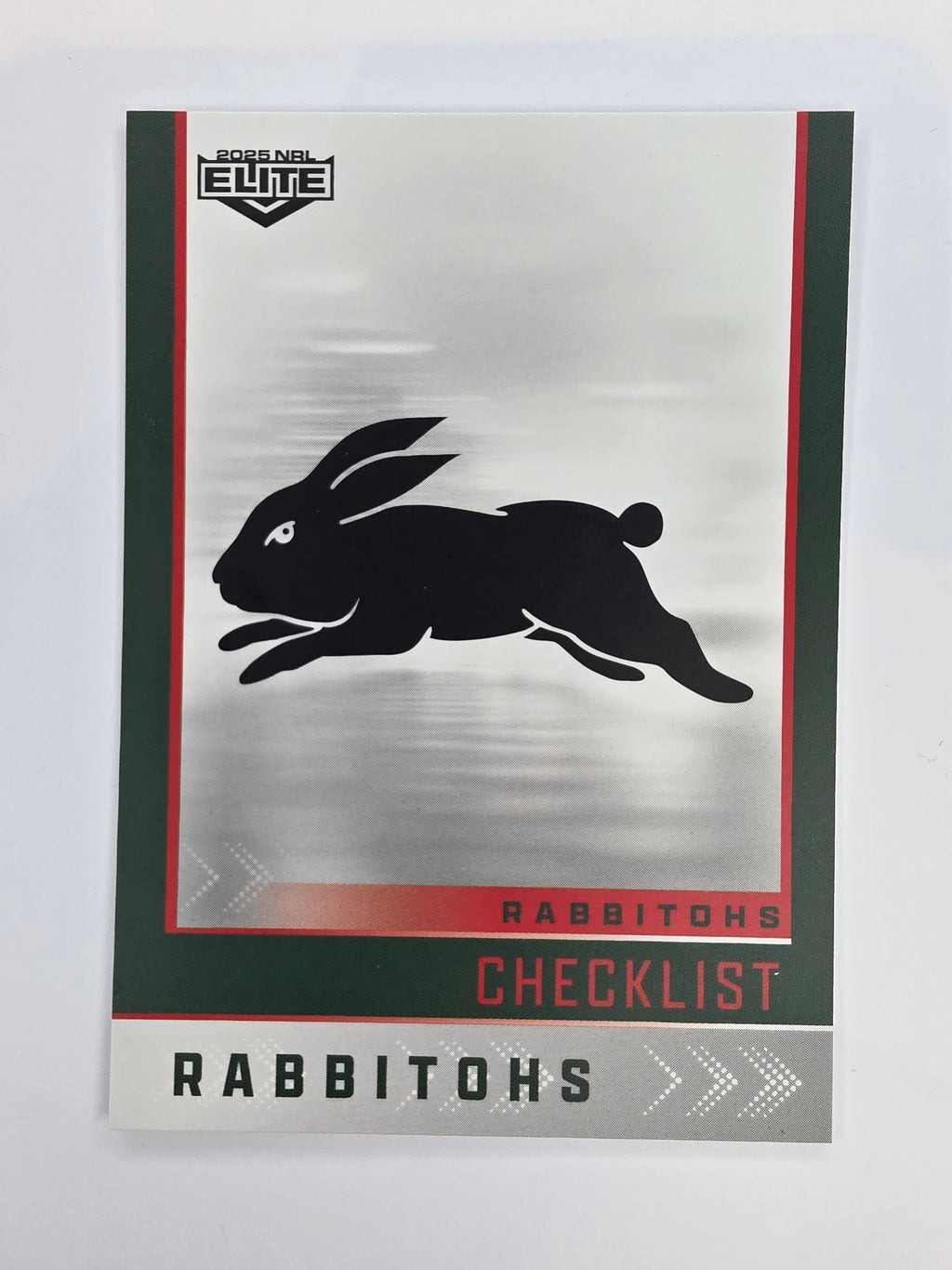 NRL 2025 Elite Base #109 Checklist Rabbitohs