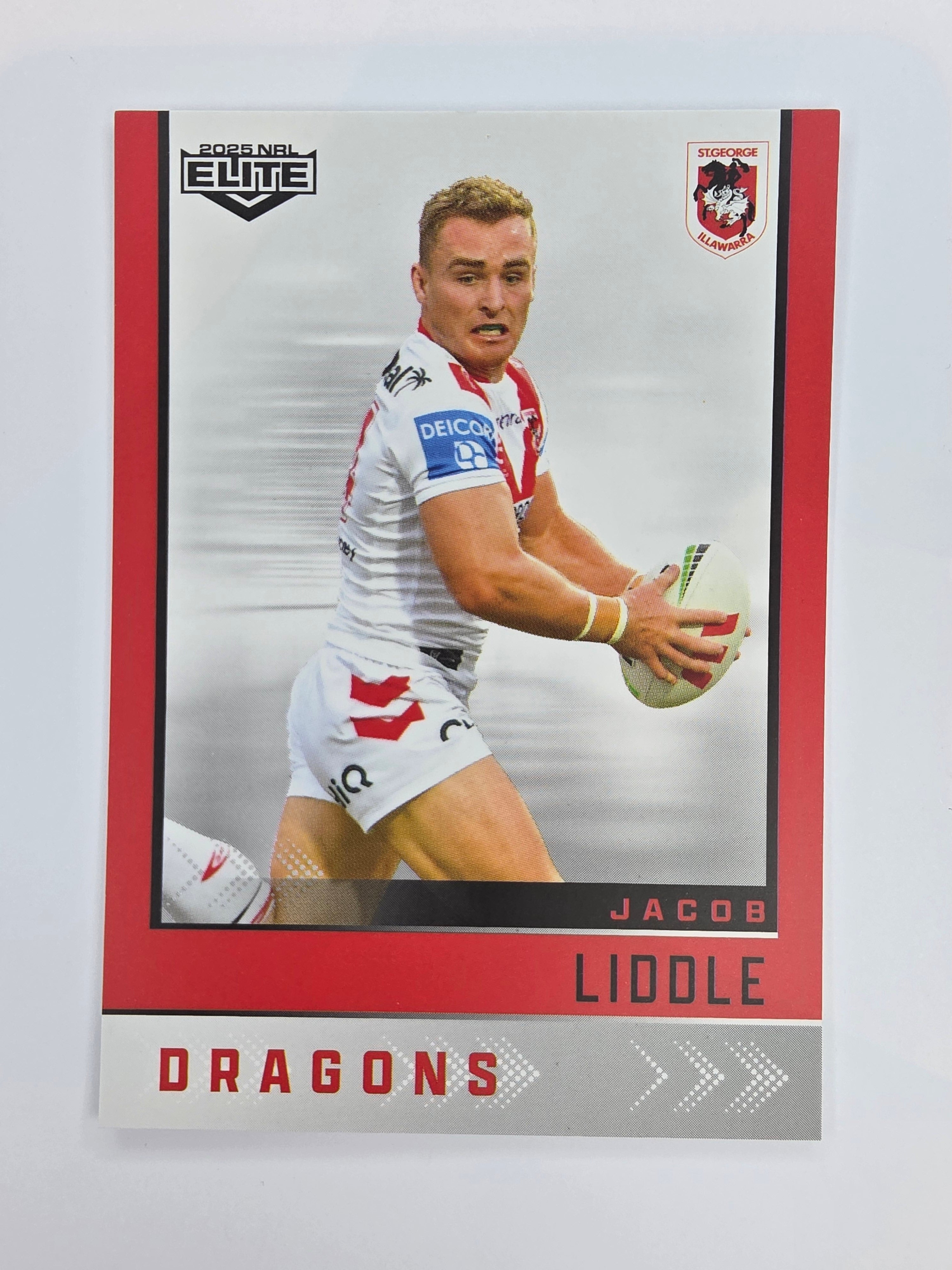 NRL 2025 Elite Base #123 Jacob Liddle Dragons