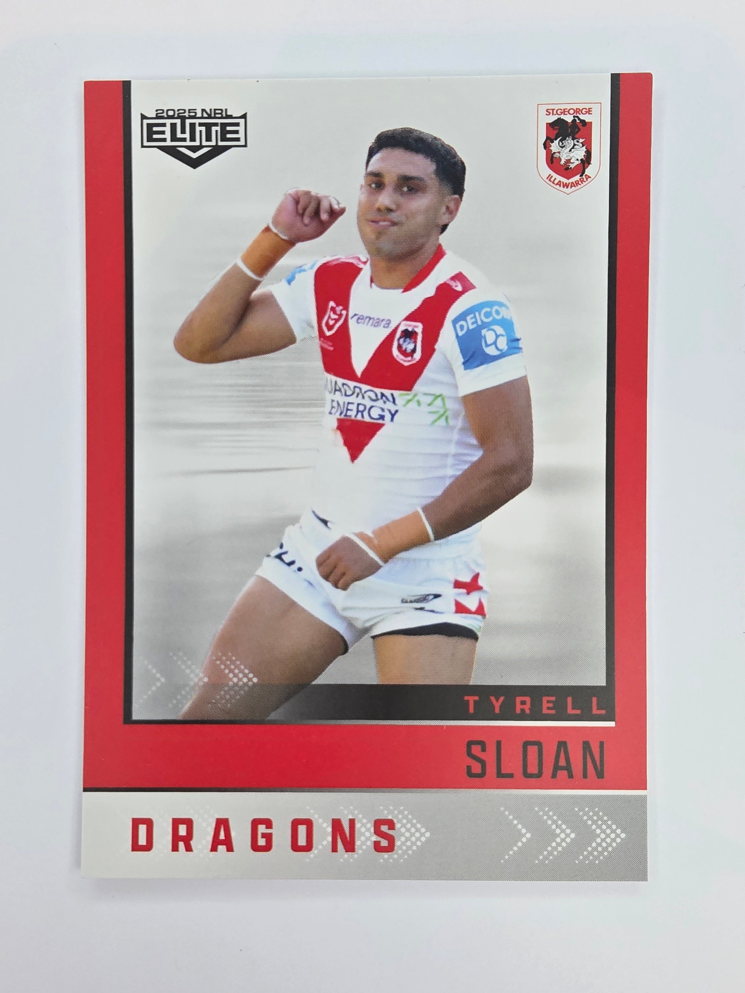 NRL 2025 Elite Base #124 Tyrell Sloan Dragons